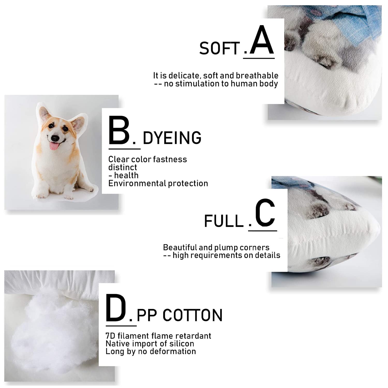 Custom Pet Pillow - Personalized 3D Printed Gift for Holidays & Birthdays - Home Decor