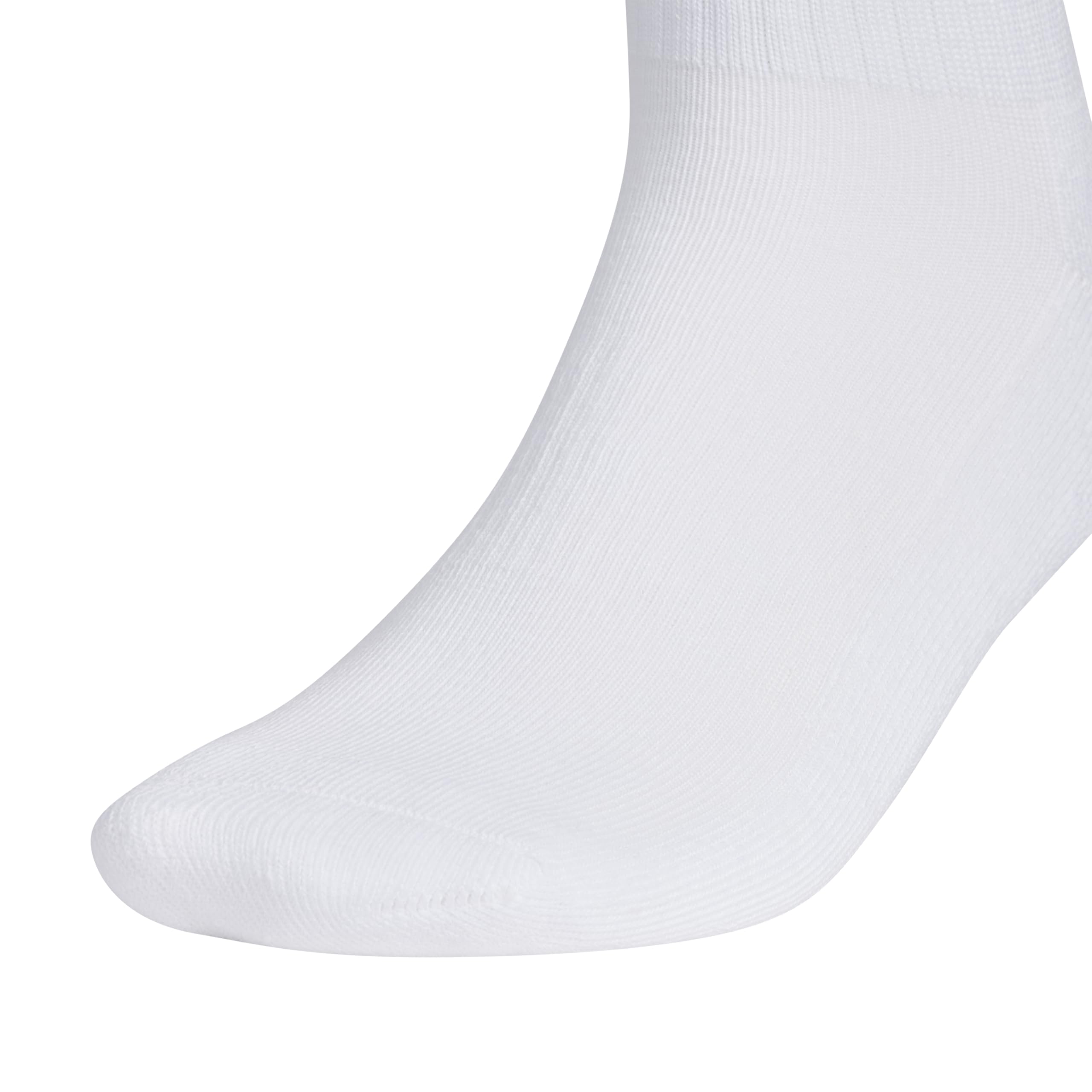 Adidas Men's Athletic Cushioned Quarter Socks with Arch Compression - 6 Pairs Pack - Perfect for Running, Gym Workouts & Everyday Comfort