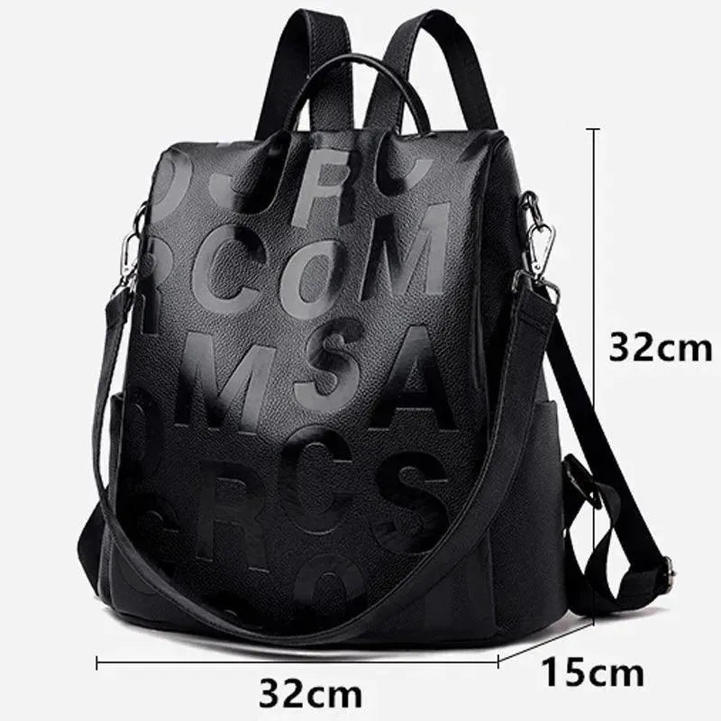 Premium Genuine Leather Women's Backpack - Stylish & Durable for Work, Travel & Everyday Use