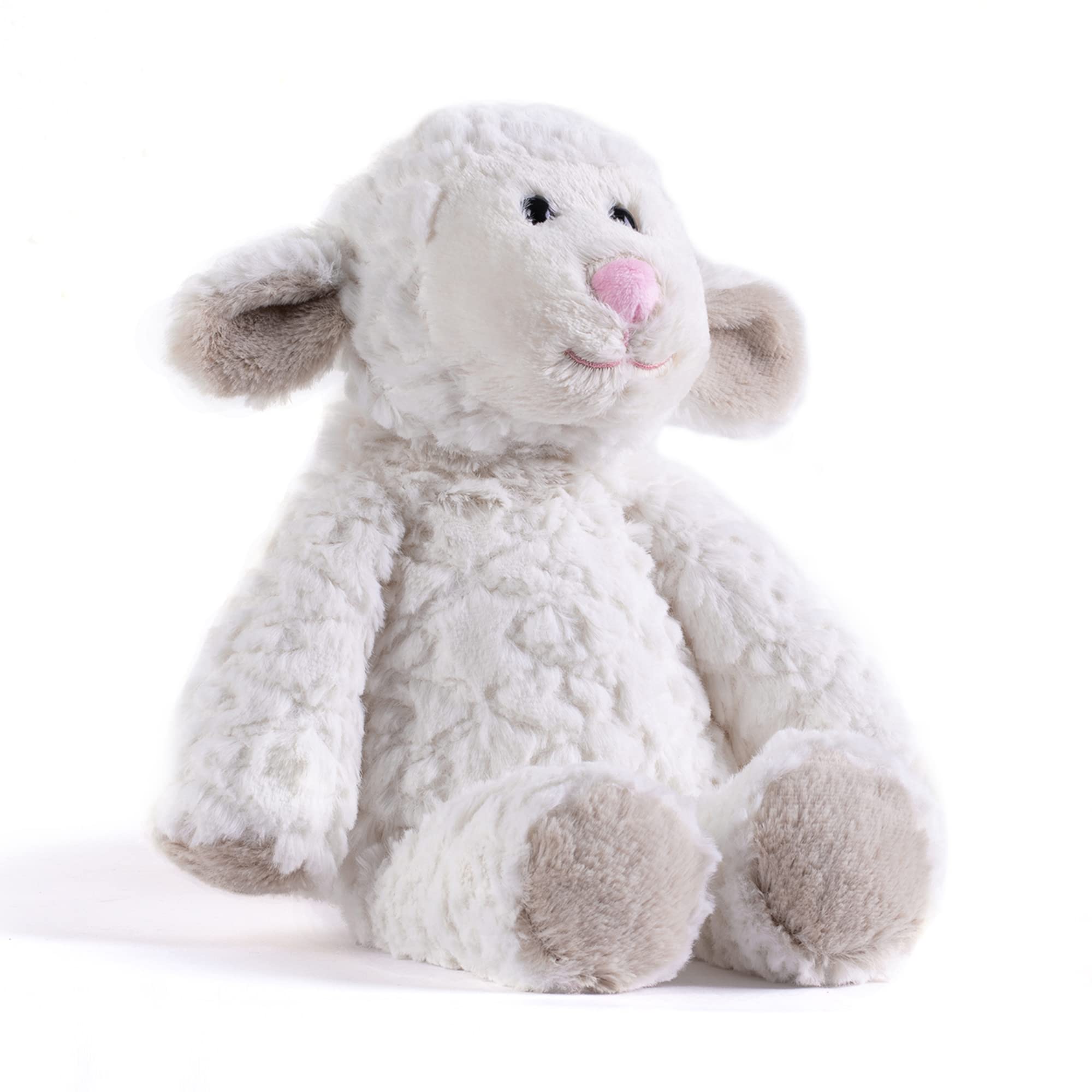Soft Cartoon Velvet Plush Sheep Stuffed Animal Toy - 15 Inch Cute White Fluffy Plushie for Kids, Perfect Birthday Gift for Girls & Boys | Great for Bedtime Cuddles, Nursery Decor, and Holiday Presents