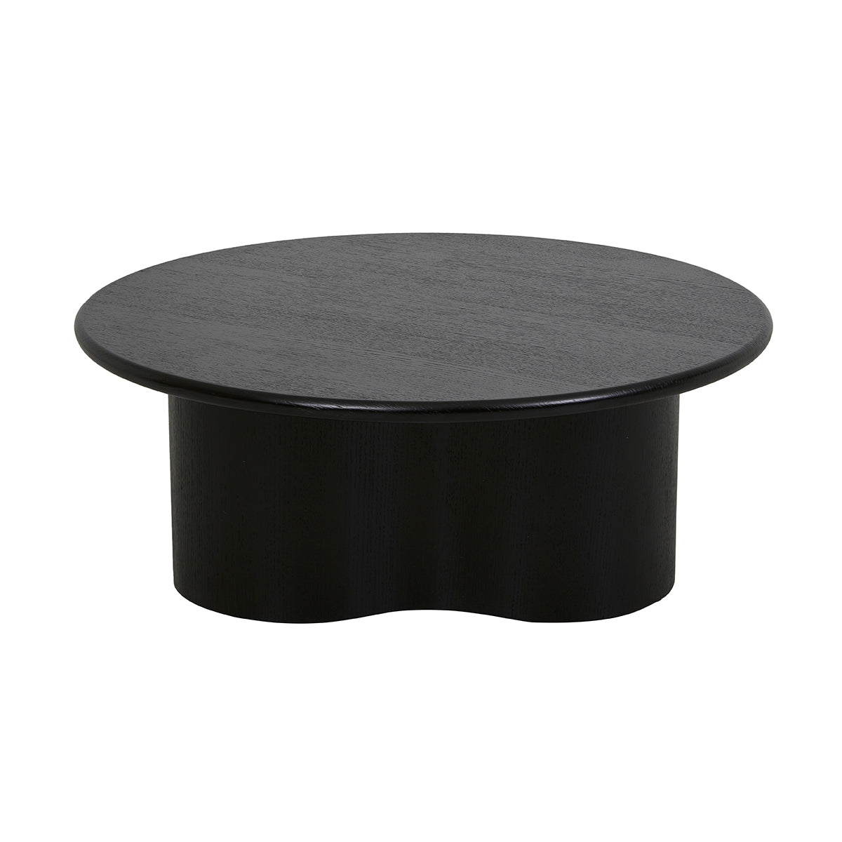 Modern Artie Wave Coffee Table - Mid Century Design, Glass Top & Wood Base - Perfect for Living Room, Lounge, or Office Decor