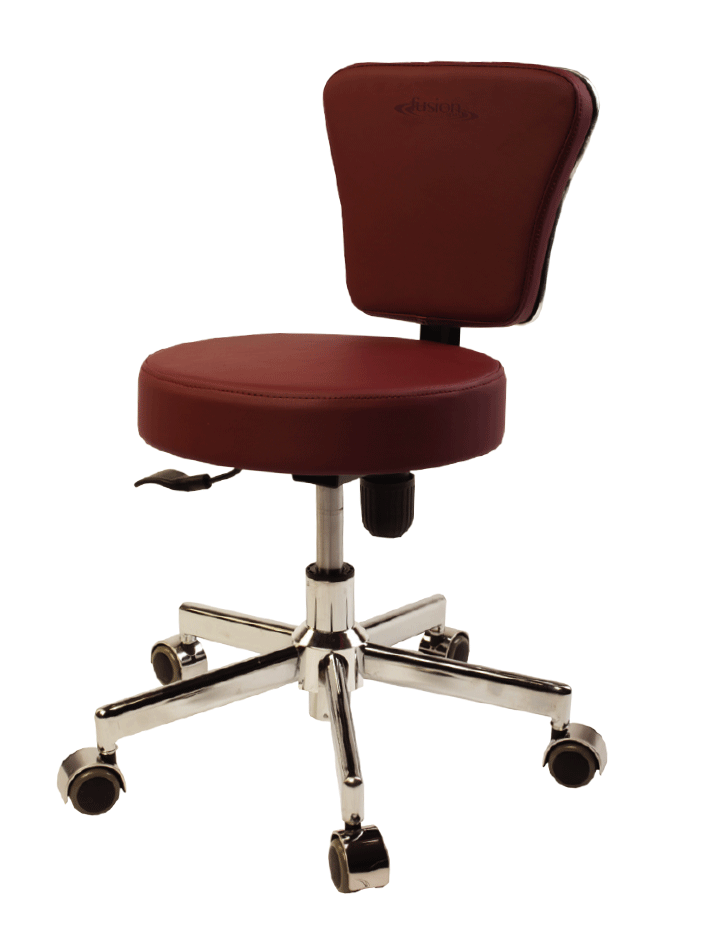 Fusion Technician Stool - Adjustable Rolling Stool for Workshop & Garage - Ergonomic Lab Stool for Mechanics, Engineers & DIY Enthusiasts - Perfect for Auto Repair, Electronics Work & Industrial Use