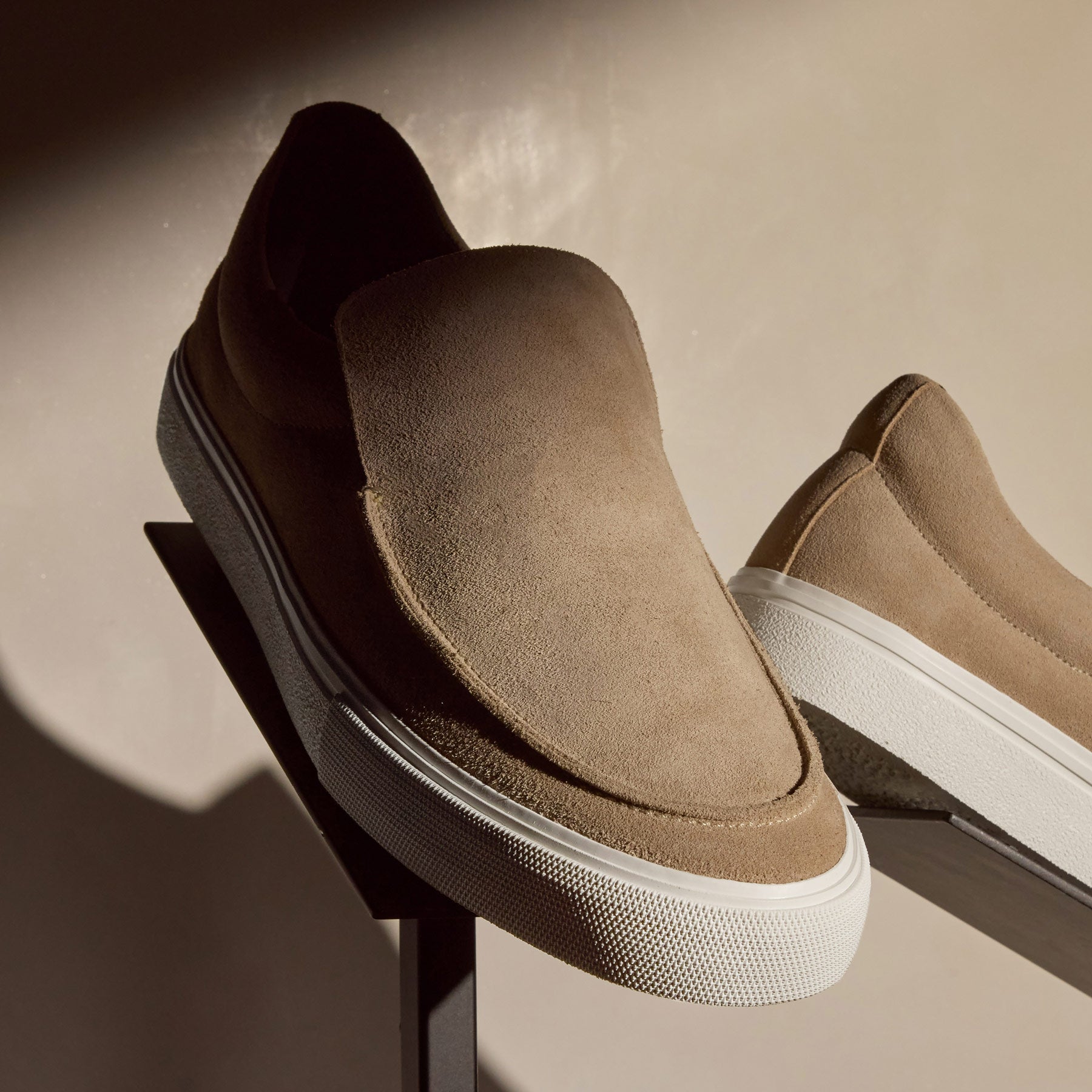 Men's Coastal Suede Slip On Shoes - Breathable Linen Loafers for Casual Wear | Perfect for Beach, Vacation & Summer Outfits