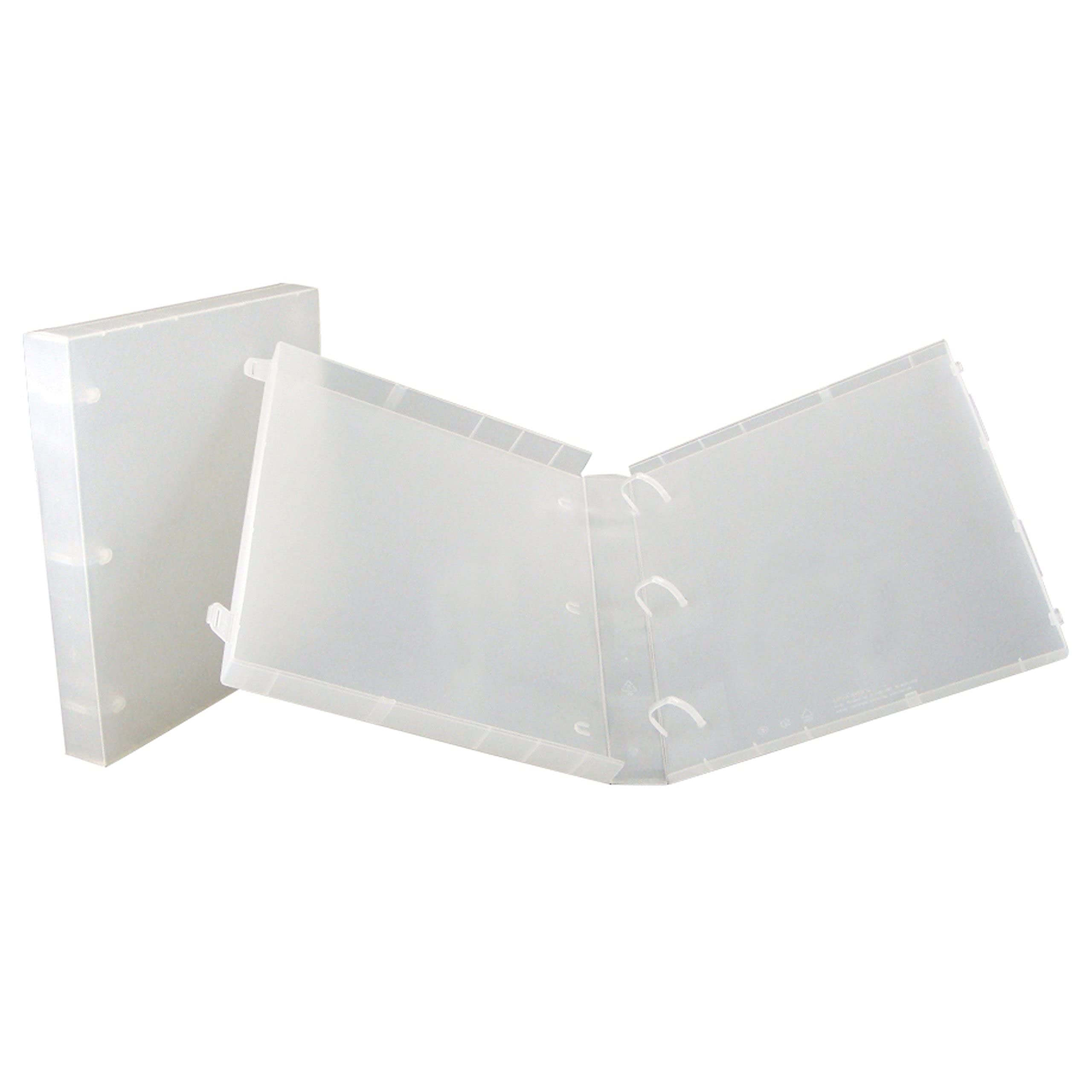 UniKeep 3 Ring View Binder with Fully Enclosed Case - 1.5 Inch Spine - Clear (Pack of 3) - Durable School & Office Supplies for Organizing Documents, Reports & Presentations