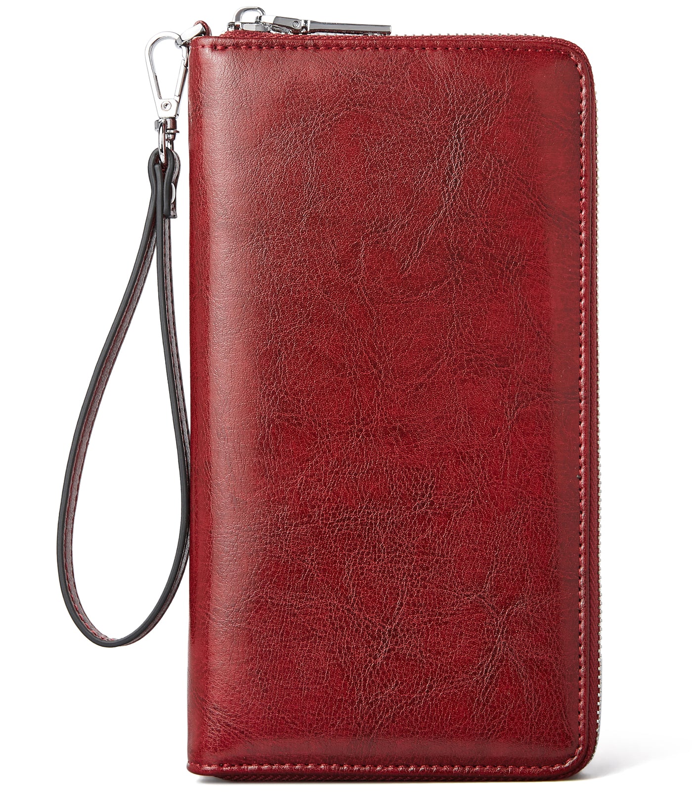 Rozenn RFID Blocking Wallets with Checkbook Holder & Zipper – Slim Leather Wallet for Women – Perfect for Travel, Business & Everyday Use