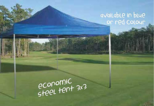 Custom Printed Tents - Blue or Red Waterproof Camping Tents for Outdoor Adventures, Backpacking & Festivals (Red Option Available)