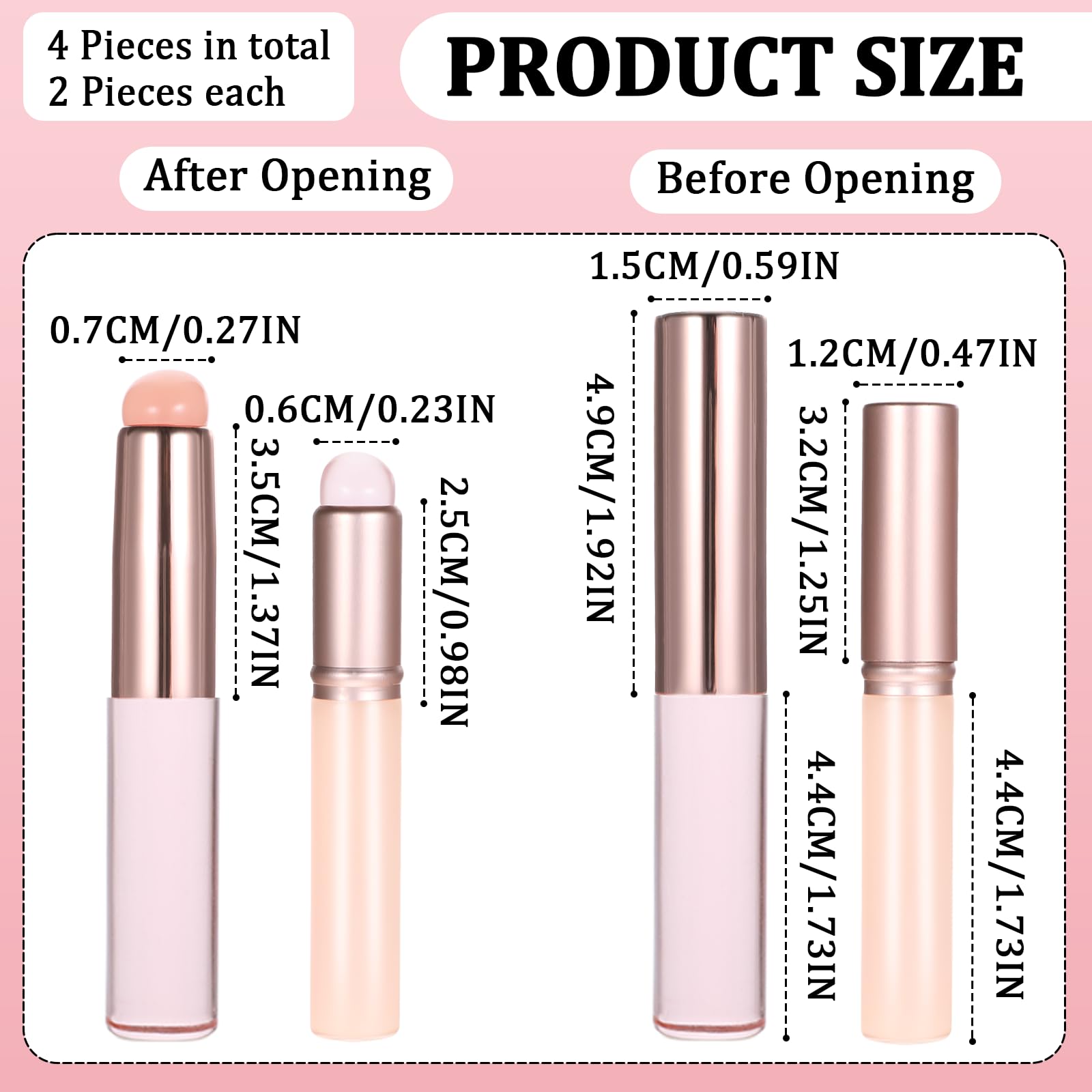 4Pcs Silicone Lip Brush Set - Soft Round Head Lip Makeup Brush for Lip Balm, Gloss & Tint Application - Portable Concealer & Exfoliator with Protective Dust Cap - Perfect for Home, Travel & Professional Makeup Kits