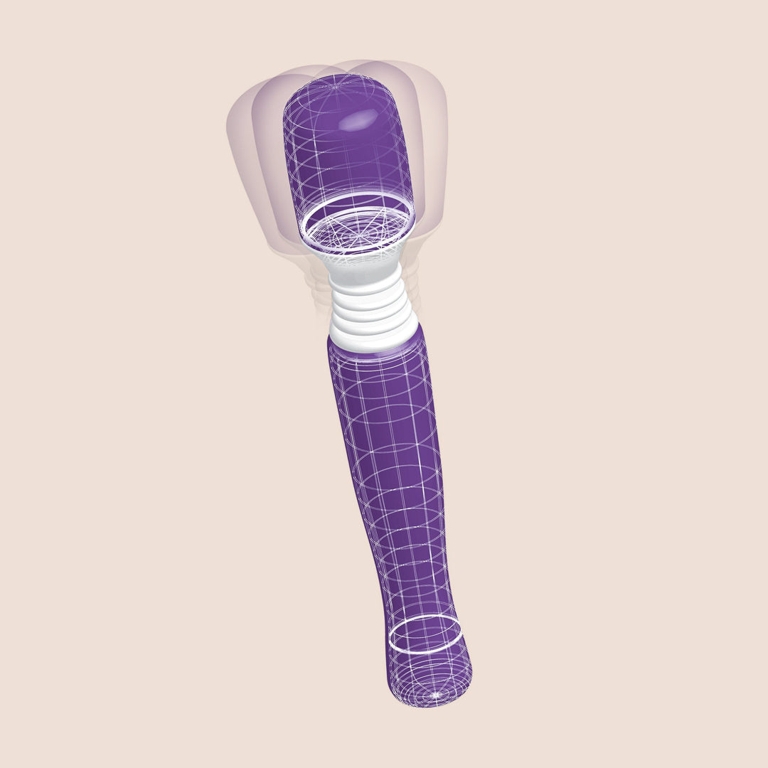 Maxi Wanachi Cordless Wand Massager - Rechargeable Handheld Massager for Neck, Back & Shoulder Pain Relief - Perfect for Home, Office & Travel Use