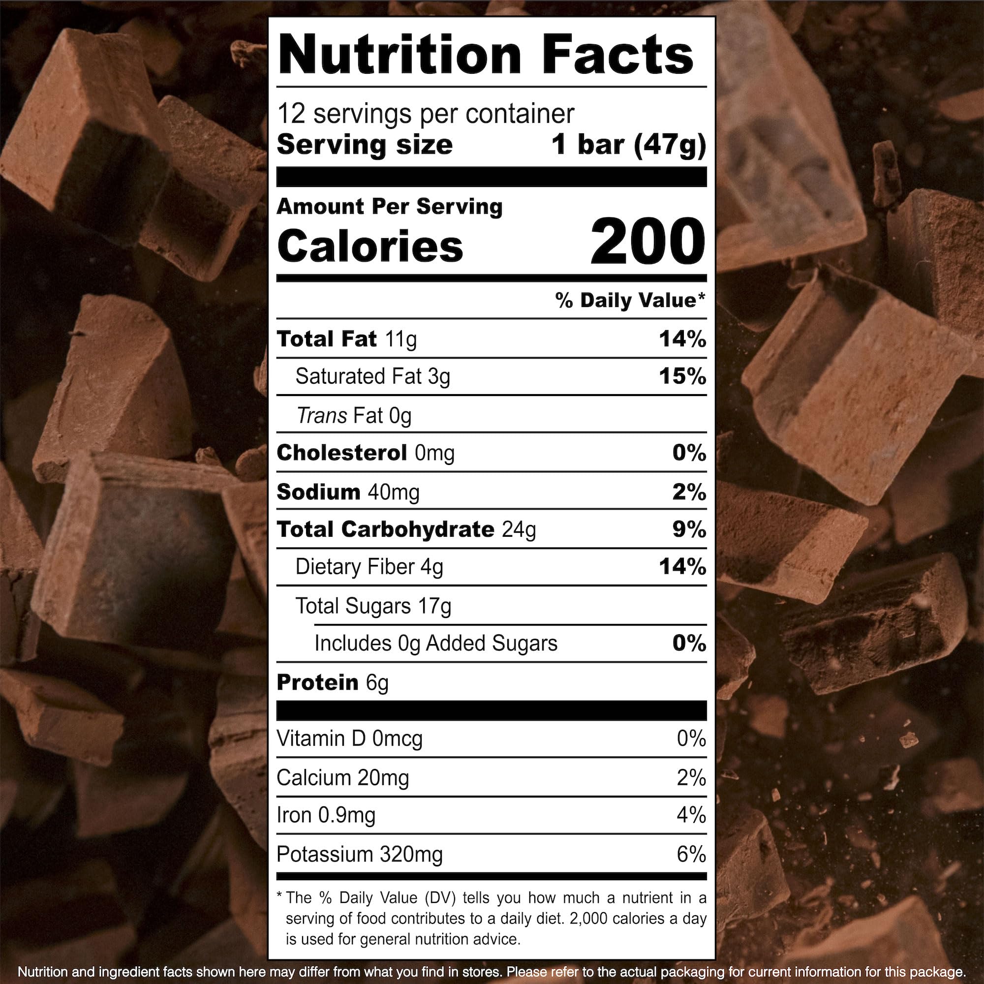 Organic Chocolate Peanut Butter Protein Bars (12 Pack) - USDA Certified, Non-GMO, Vegan, Gluten Free, Kosher Snacks - Perfect for Hiking, Workouts & Healthy On-the-Go Breakfast