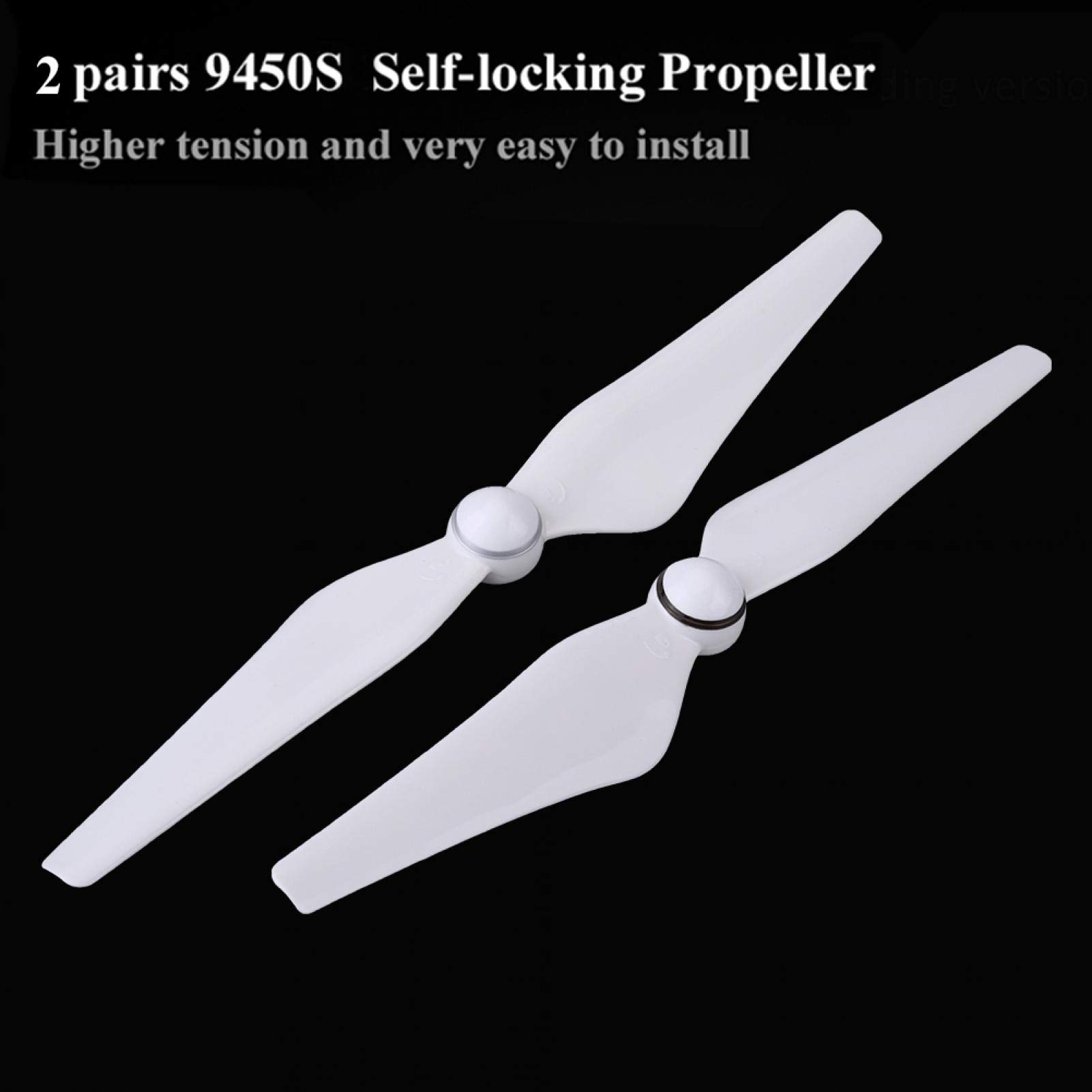 2 Pairs Drone Propeller Blades - Replacement Quadcopter Propellers for DJI, Syma, Holy Stone - Compatible with Aerial Photography & FPV Racing Drones