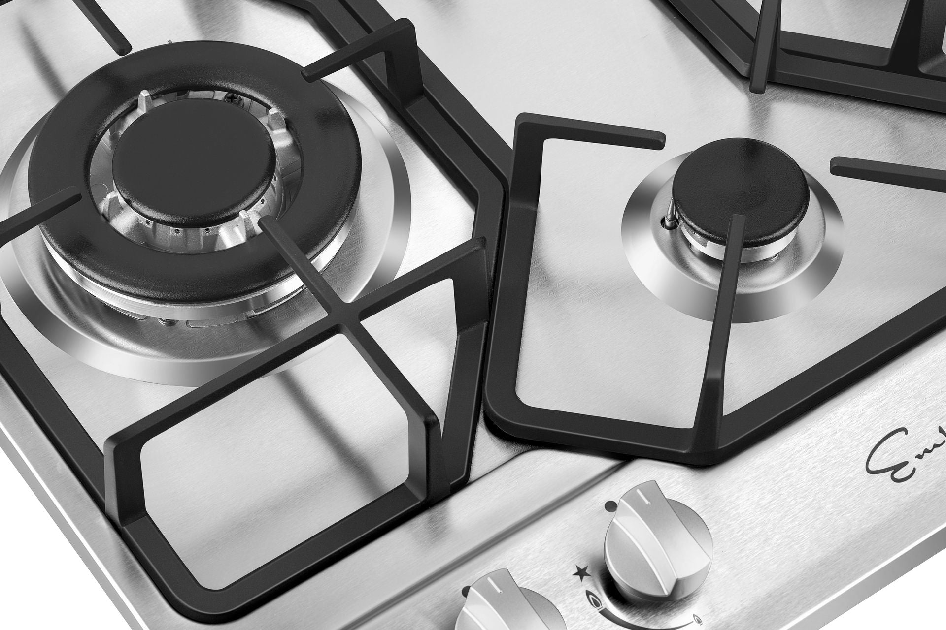 Empava 24-Inch 4-Burner Built-In Gas Cooktop - Stainless Steel (24GC4B67A) for Modern Kitchen Cooking & Professional Chefs
