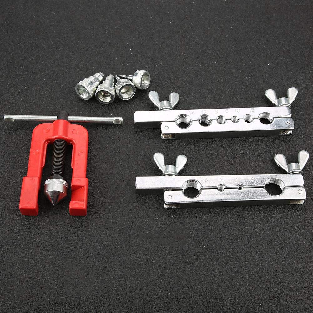 Professional 3-16mm Manual Pipe Flaring Tool Kit with Copper Heads - Tube Expander & Swaging Kit for HVAC, Plumbing & Automotive Repair (Ideal for Copper, Aluminum & Steel Pipes)