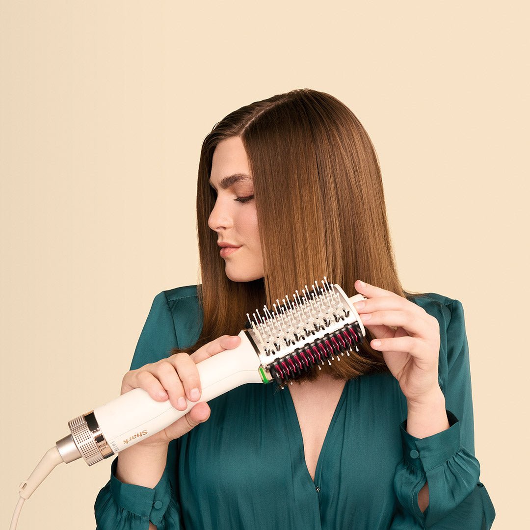 Shark SmoothStyle Heated Comb & Blow Dryer Brush - Silver | Professional Hair Styling Tool for Smoothing & Volumizing | Perfect for Home Use & Salon Styling