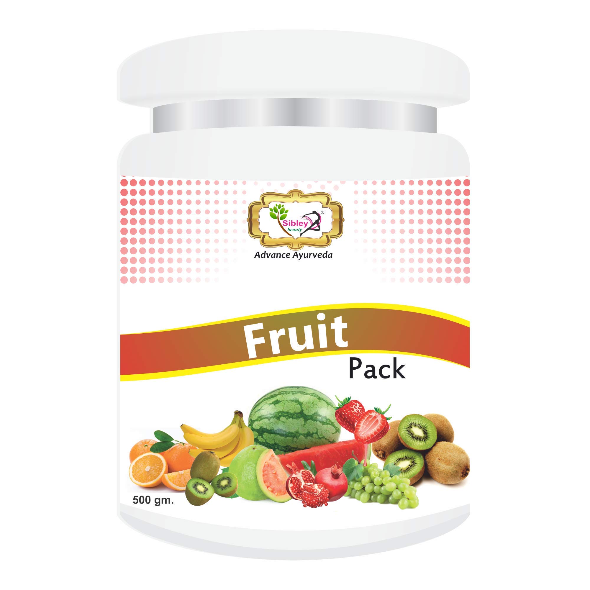 Sibley Beauty Mix-Fruit Face Mask (500g) - Brightening & Smoothing Facial Treatment for All Skin Types - Oily, Dry, Normal & Combination Skin - Unisex Skincare for Men & Women - Perfect for Spa, Salon & Home Use