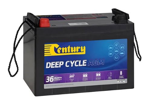 Century AGM Deep Cycle Battery 12V 105Ah C12 105XDA - Marine, RV, Solar & Off-Grid Power Solution