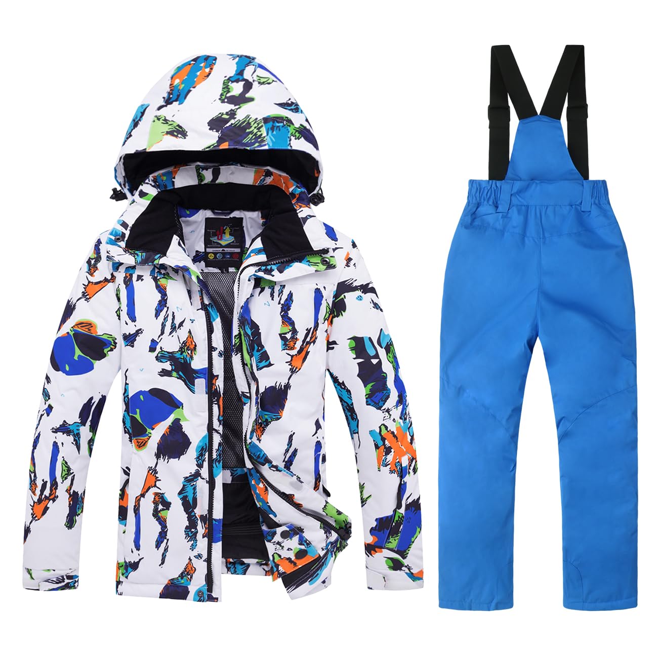 Waterproof Kids Snowsuit Set - Ski Jacket & Pants for Boys & Girls | Winter Outdoor Play, Snowboarding, Sledding & Rain Protection