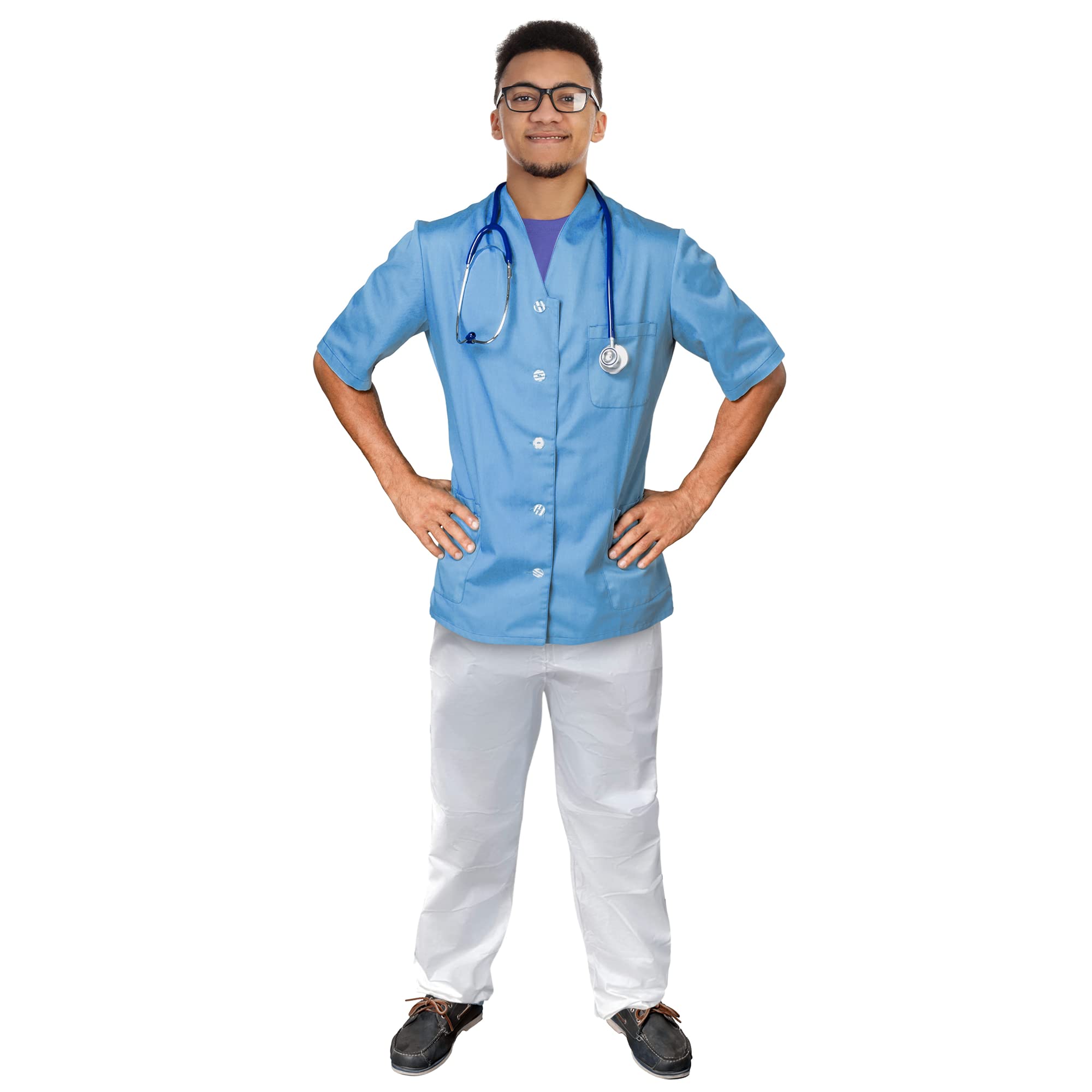 Waterproof Work Pants for Men & Women - Disposable Scrub Pants, Microporous Waterproof Rain Pants for Medical Professionals - Ideal for Hospitals, Labs, Outdoor Work & Rainy Weather Protection