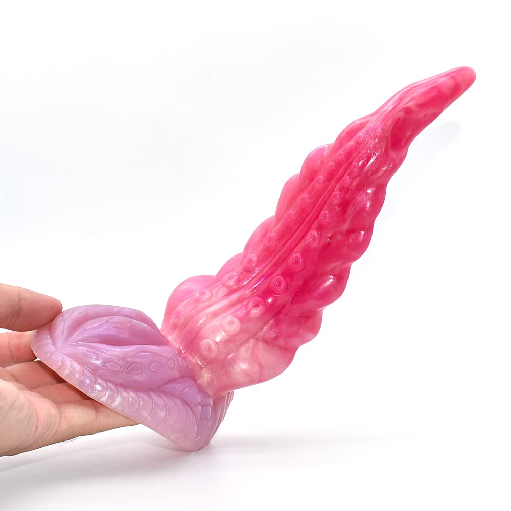 BeHorny Liquid Silicone Octopus Tentacle Dildo with Strong Suction Cup - Realistic Fantasy Sex Toy for Women & Couples - Perfect for Solo Play, BDSM, and Roleplay Scenes
