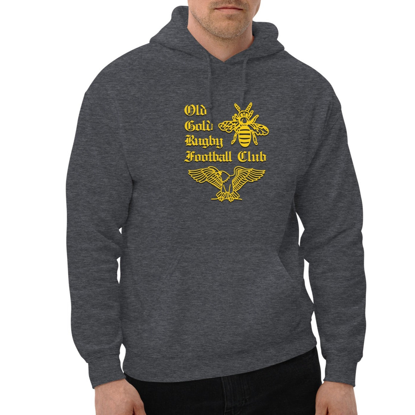 Old Gold RFC Heavy Blend Hoodie - Premium Comfort Hooded Sweatshirt for Men & Women | Cozy Winter Wear for Outdoor Activities & Casual Style
