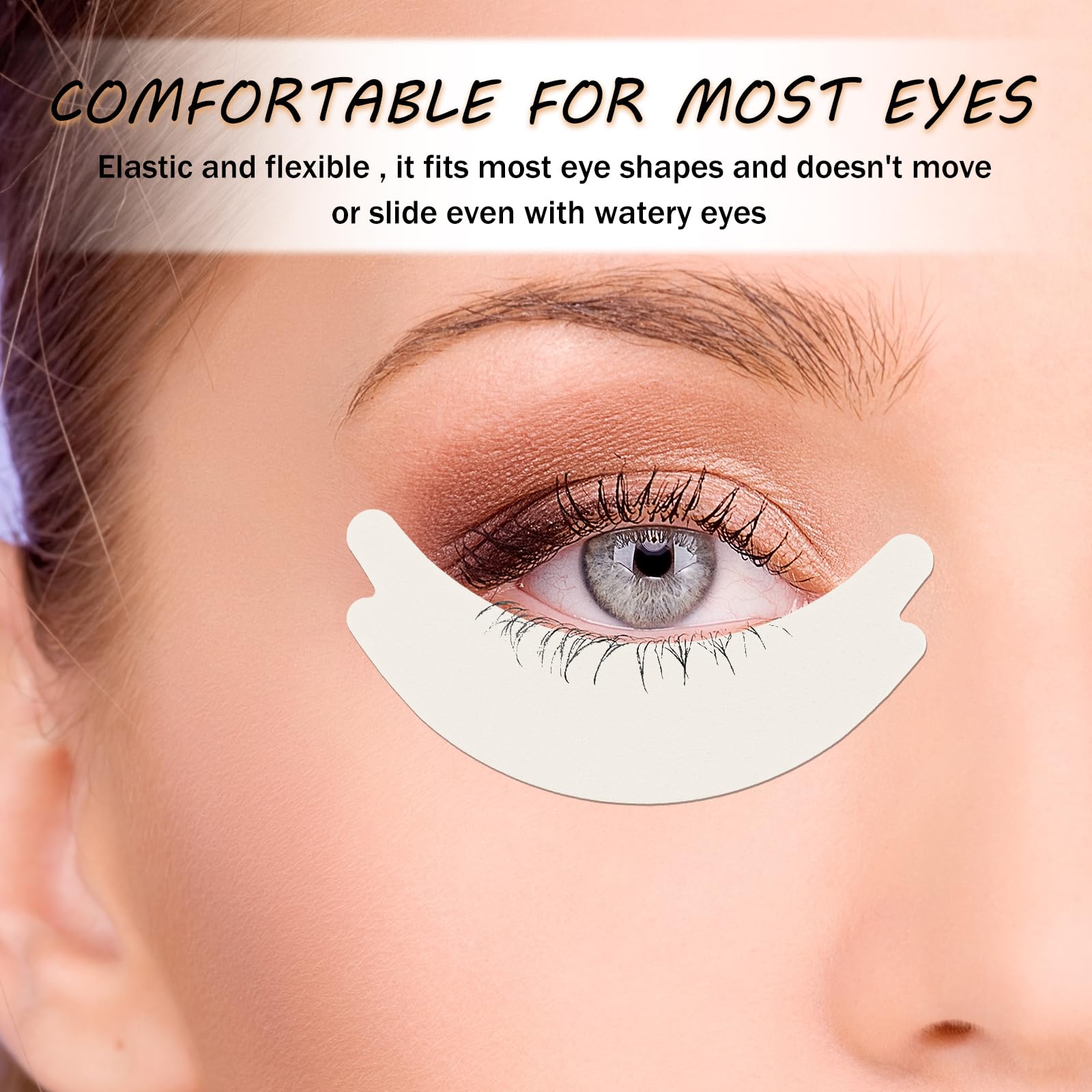 200 PCS Waterproof Pre-Cut Foam Eye Pads for Lash Extensions | Lint-Free Sticky Under Eye Pads for Eyelash Technicians | Fits Most Eye Shapes | Perfect for Salon, Spa & Home Lash Application