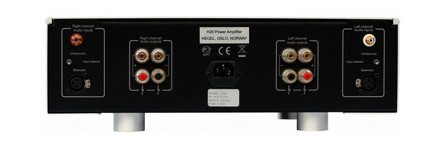 Hegel H20 High-End Power Amplifier - Black | Premium Audio Equipment for Home Theater & Hi-Fi Systems