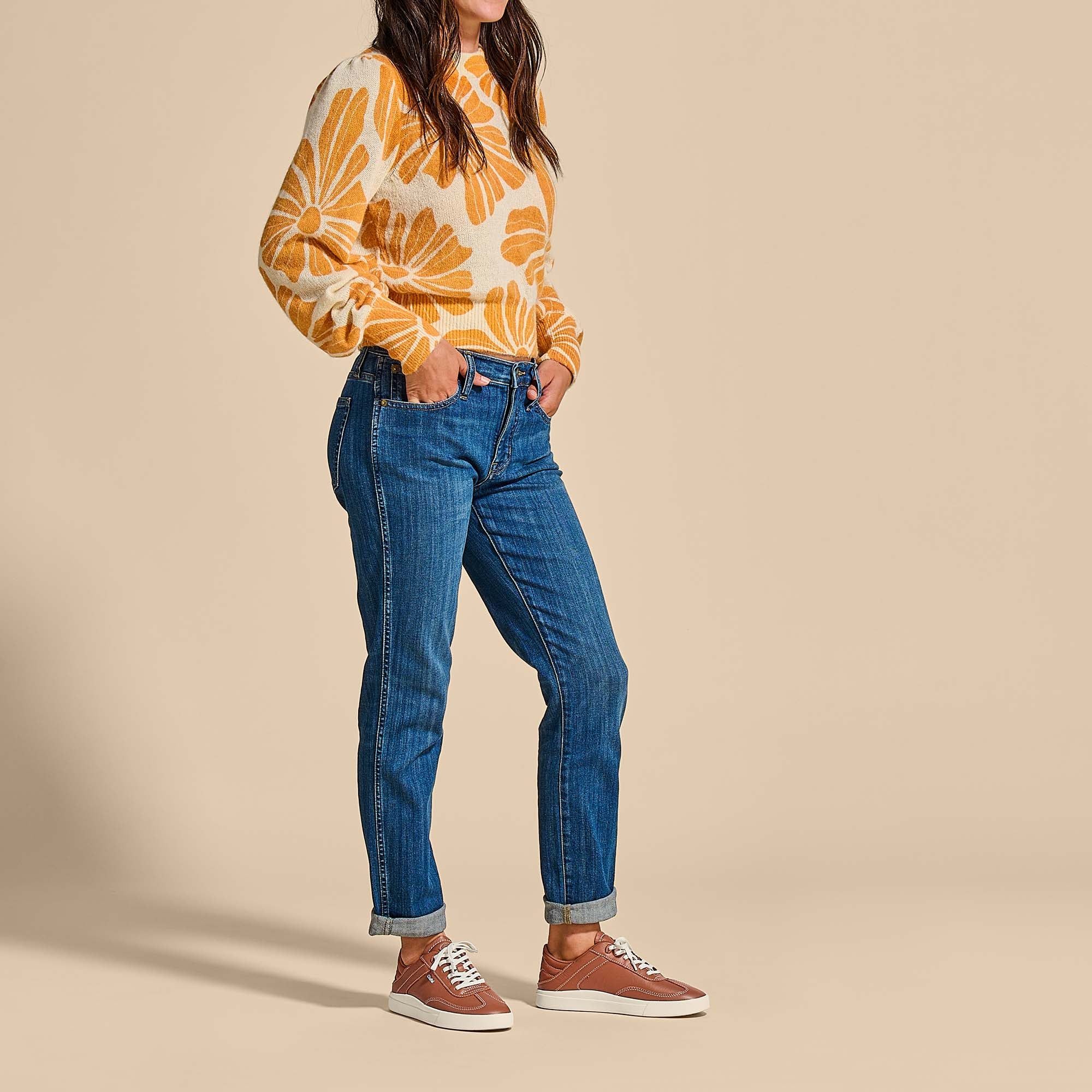 Haupu Women's Leather Sneakers - Stylish & Comfortable Casual Shoes for Walking, Work & Everyday Wear