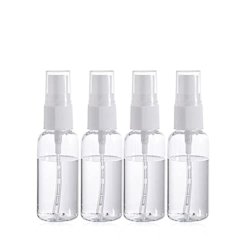 4 Pack 30ml Fine Mist Spray Bottles - Clear Empty Refillable Plastic Perfume Atomizer for Essential Oils, Hair Care & Travel - Perfect for DIY Beauty, Aromatherapy & On-the-Go Use