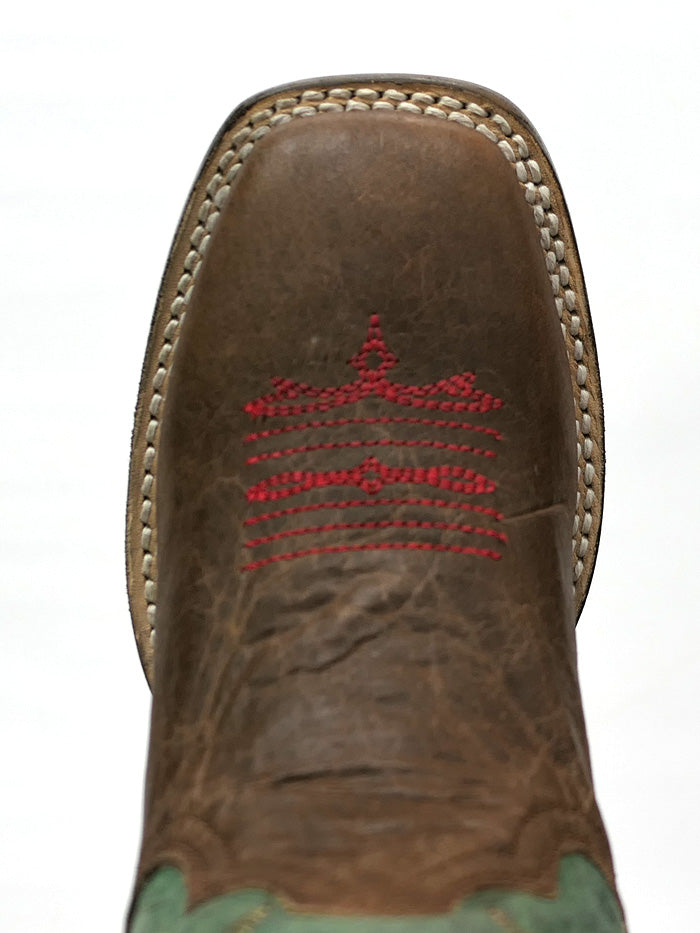 Roper 09 018 7022 1435 Kids Square Toe Cowgirl Boots - Tan Western Boots for Girls | Perfect for Rodeo, School & Country Fashion