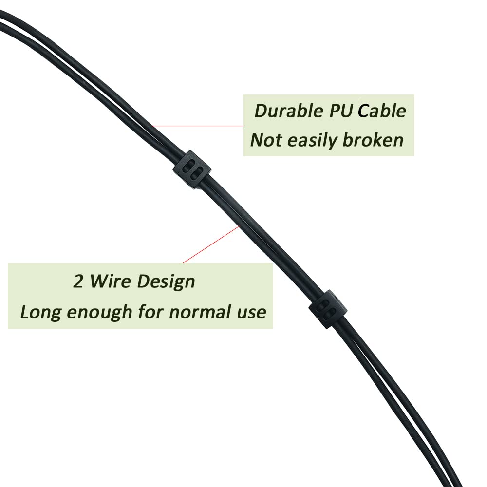 BVMAG Acoustic Tube Earpiece Headset with Microphone - PTT Compatible with Motorola XPR3500 XPR3550E XPR3000 XPR3300 Two Way Radios - Ideal for Security, Construction & Industrial Communication