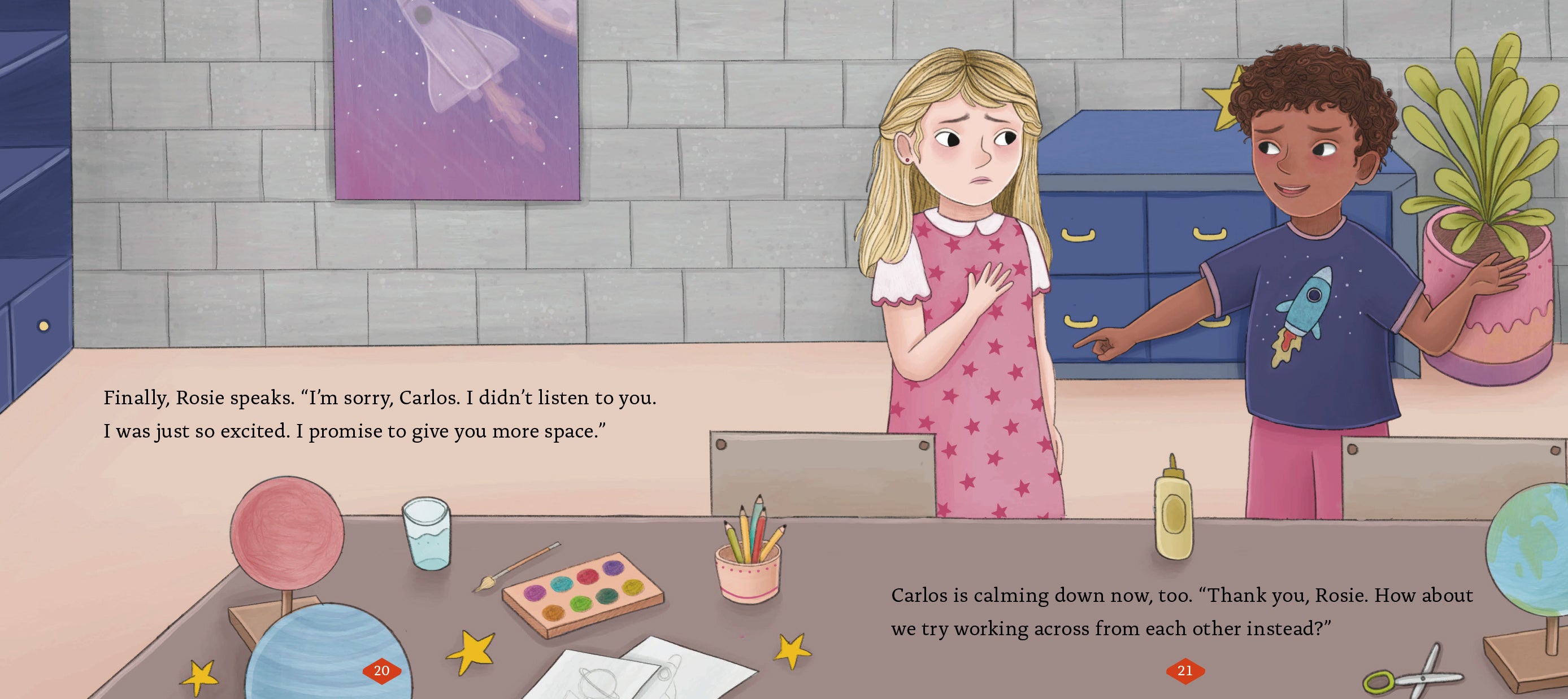Carlos and Rosie in Space - Fun Sci-Fi Adventure Book for Kids | Perfect for Bedtime Stories & Classroom Reading