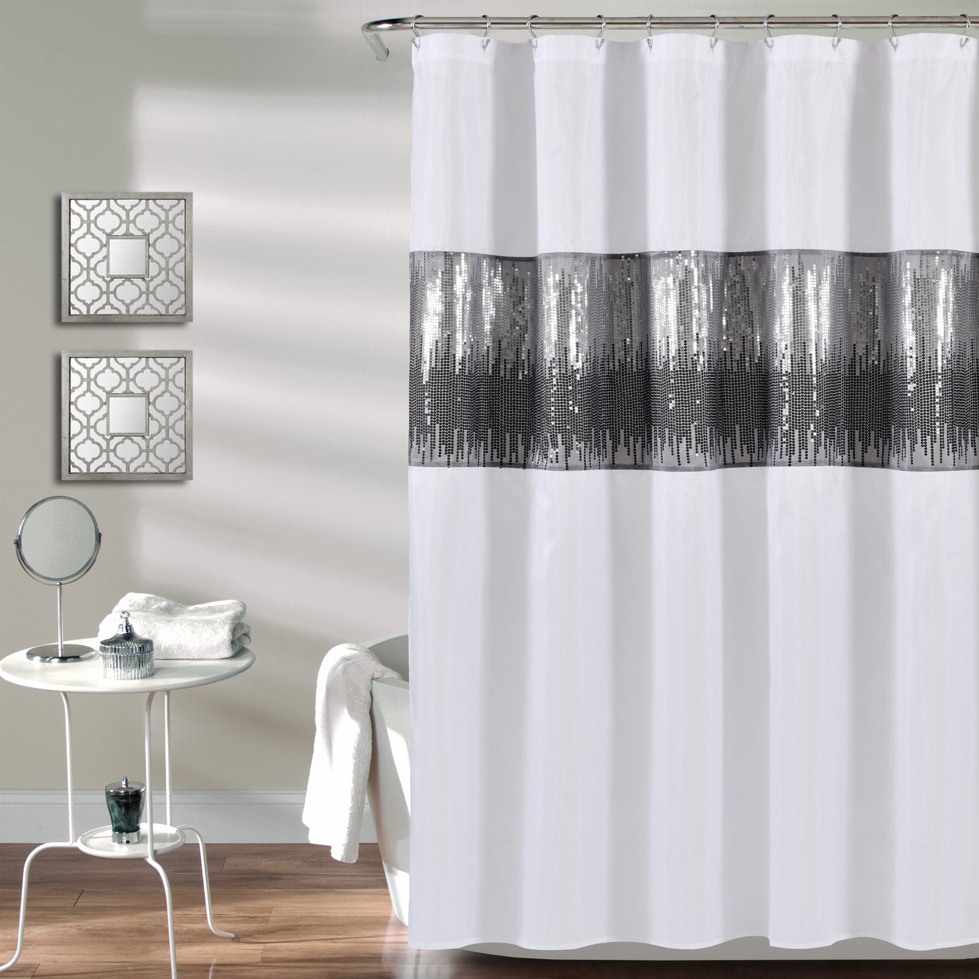 Starry Night Sky Shower Curtain - Waterproof Bathroom Decor with Galaxy Design - Perfect for Space Themed Bathrooms & Kids' Rooms