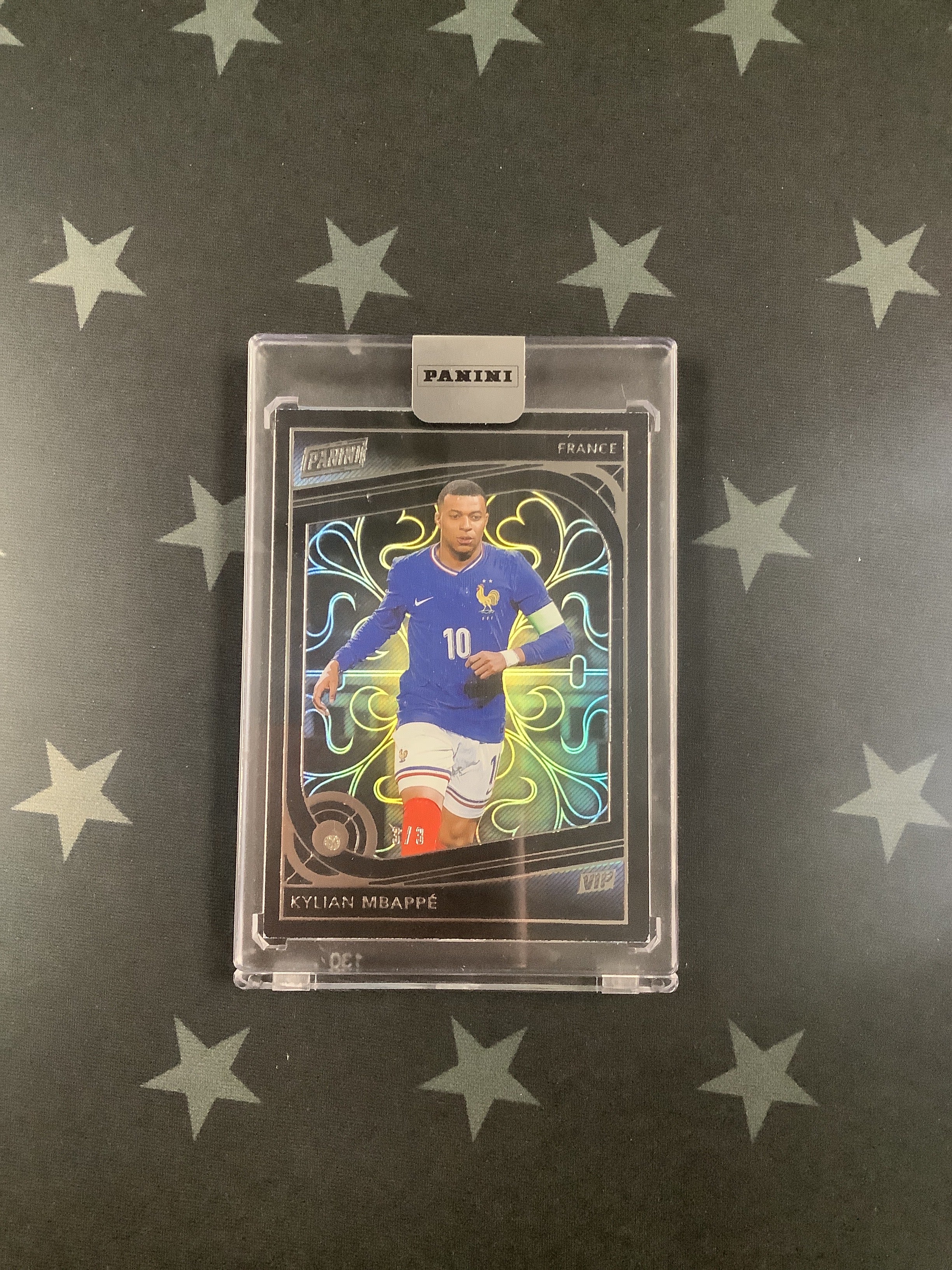 Kylian Mbappe 2024 Panini The National VIP Diamond 3/3 Soccer Trading Card - Rare Collectible for Sports Memorabilia Fans & Card Collectors - Perfect for Display, Investment, and Gifts