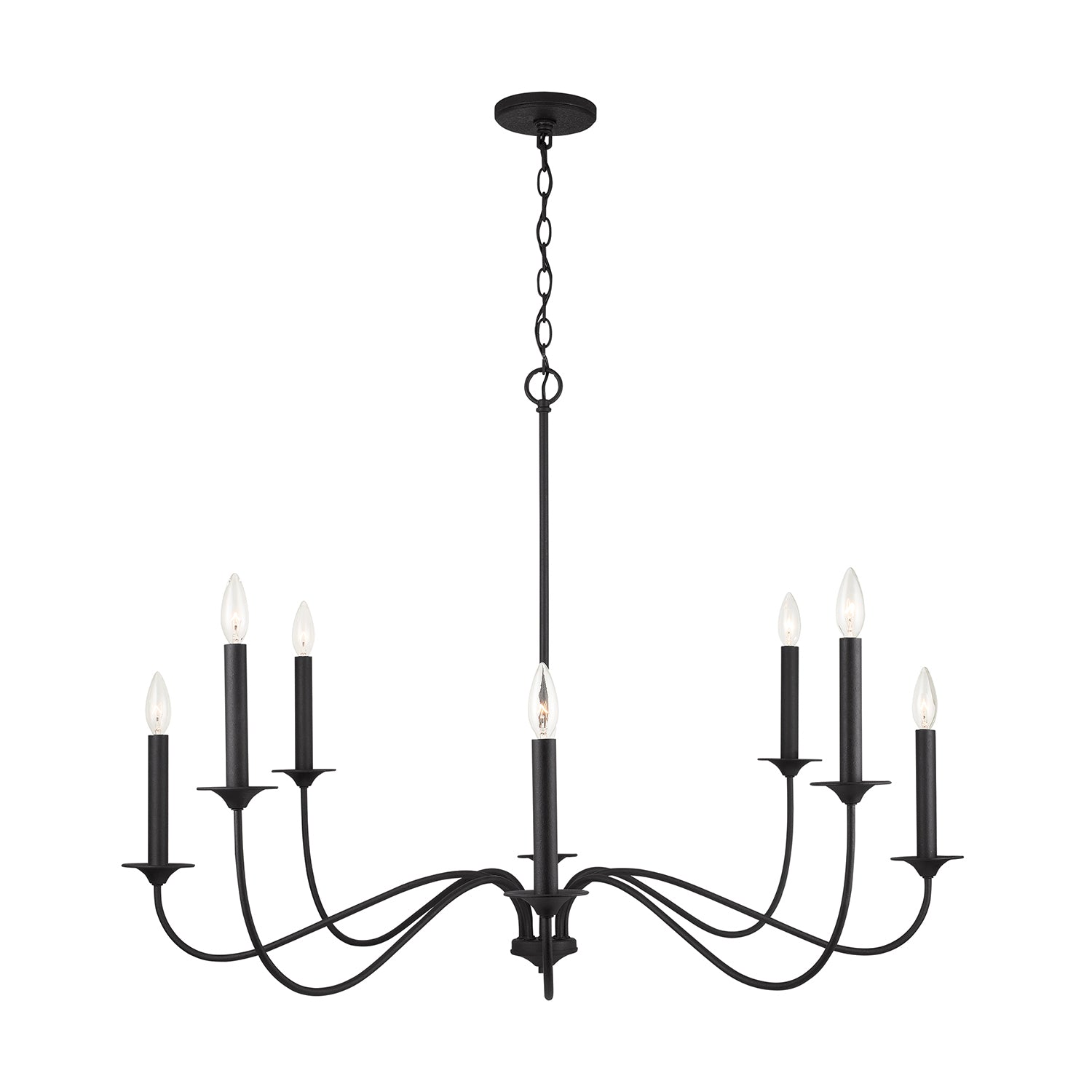 Elegant 8-Light Chandelier by Capital Lighting - Modern Crystal Ceiling Fixture for Dining Room, Living Room & Bedroom Lighting