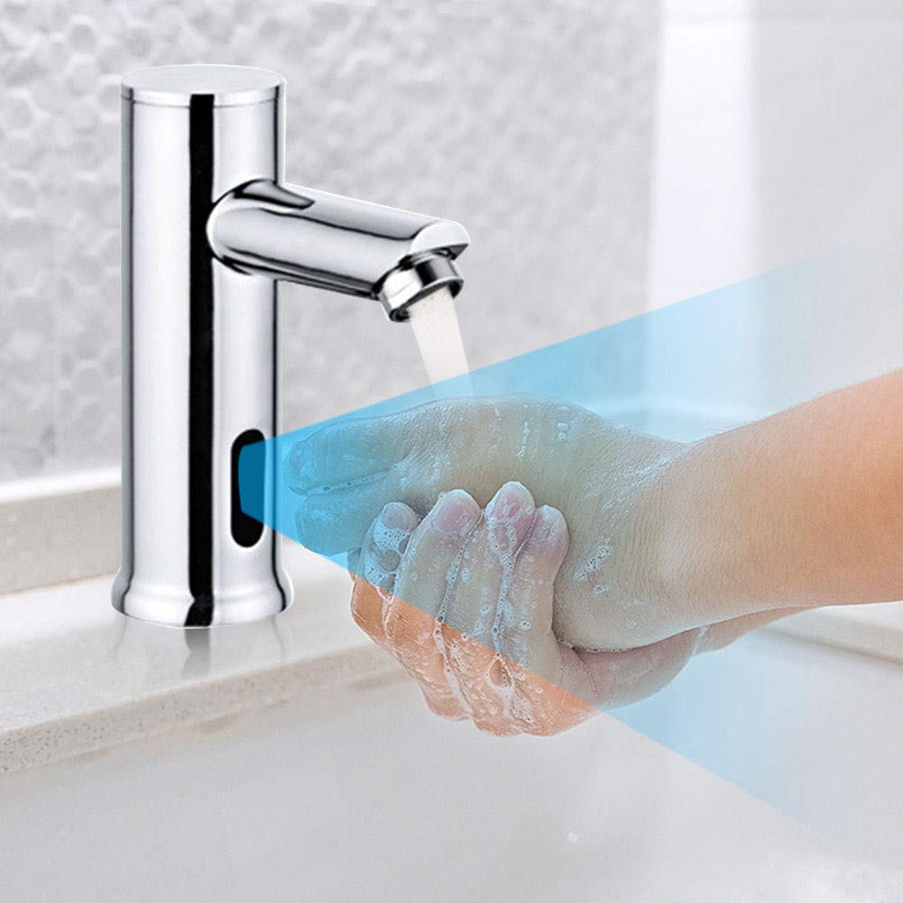 Touchless Bathroom Faucet with Motion Sensor & Temperature Control for Modern Homes