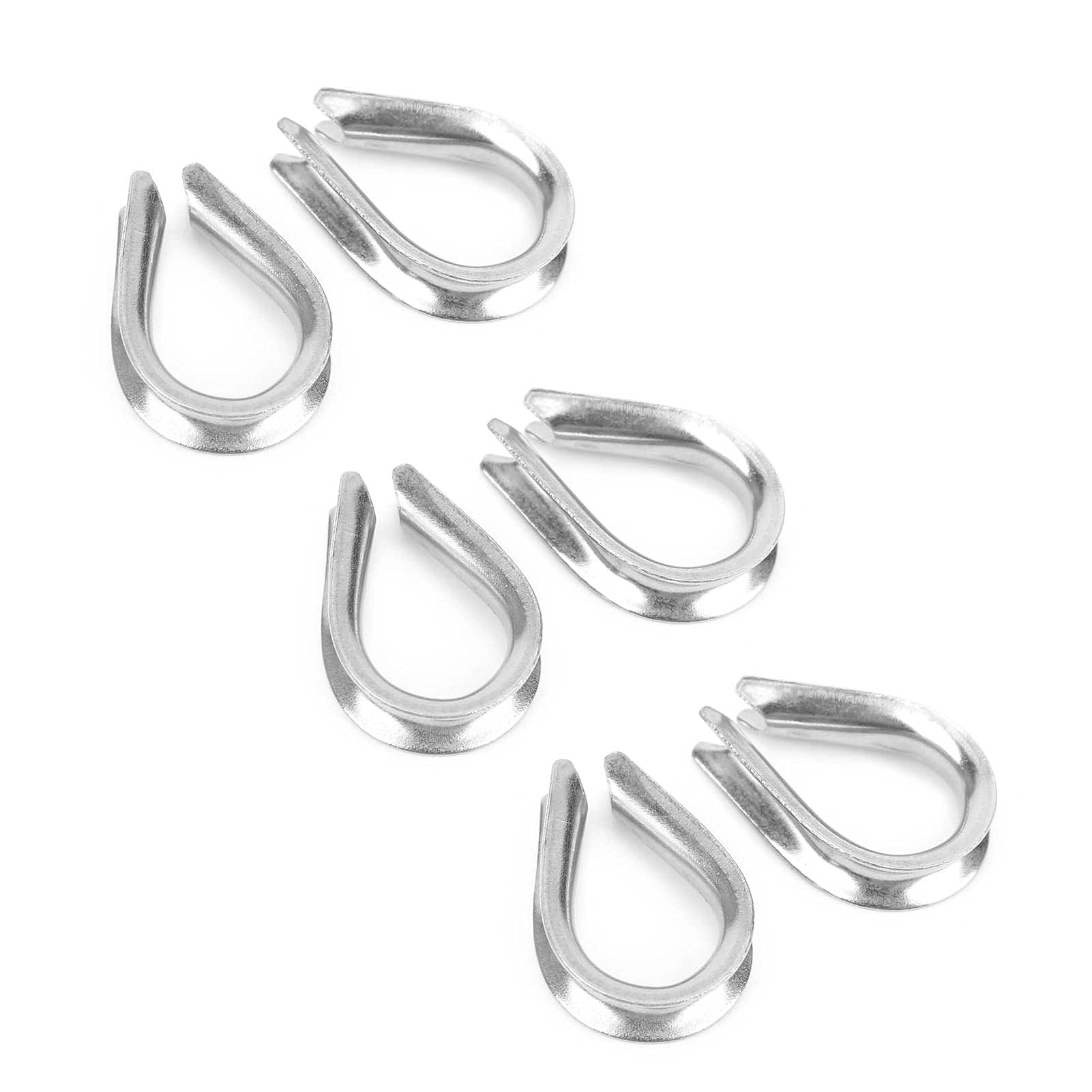 Stainless Steel U Type Clamps - Heavy Duty Wire Rope Clips for Electrical & Industrial Use - Home & Outdoor Applications