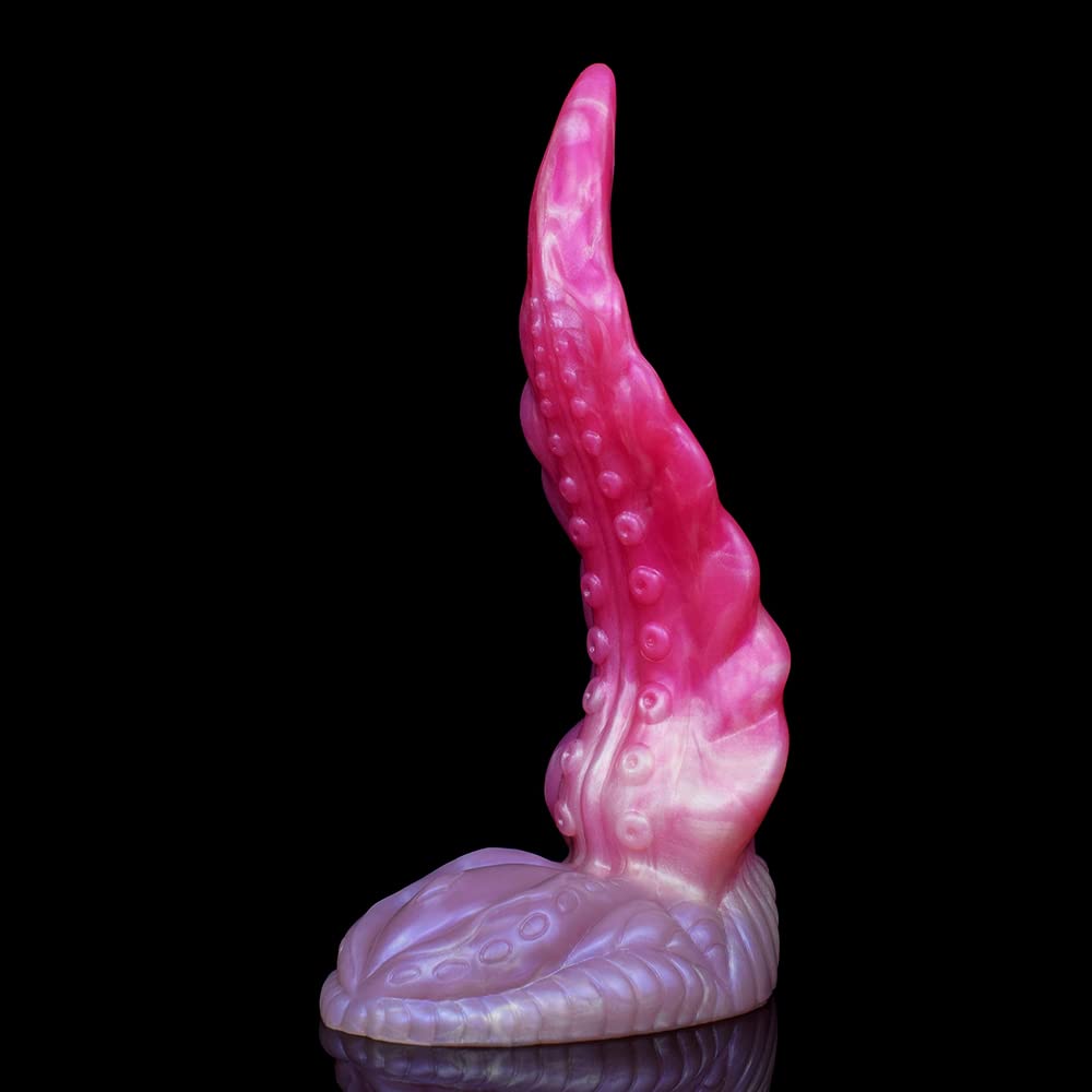 BeHorny Liquid Silicone Octopus Tentacle Dildo with Strong Suction Cup - Realistic Fantasy Sex Toy for Women & Couples - Perfect for Solo Play, BDSM, and Roleplay Scenes