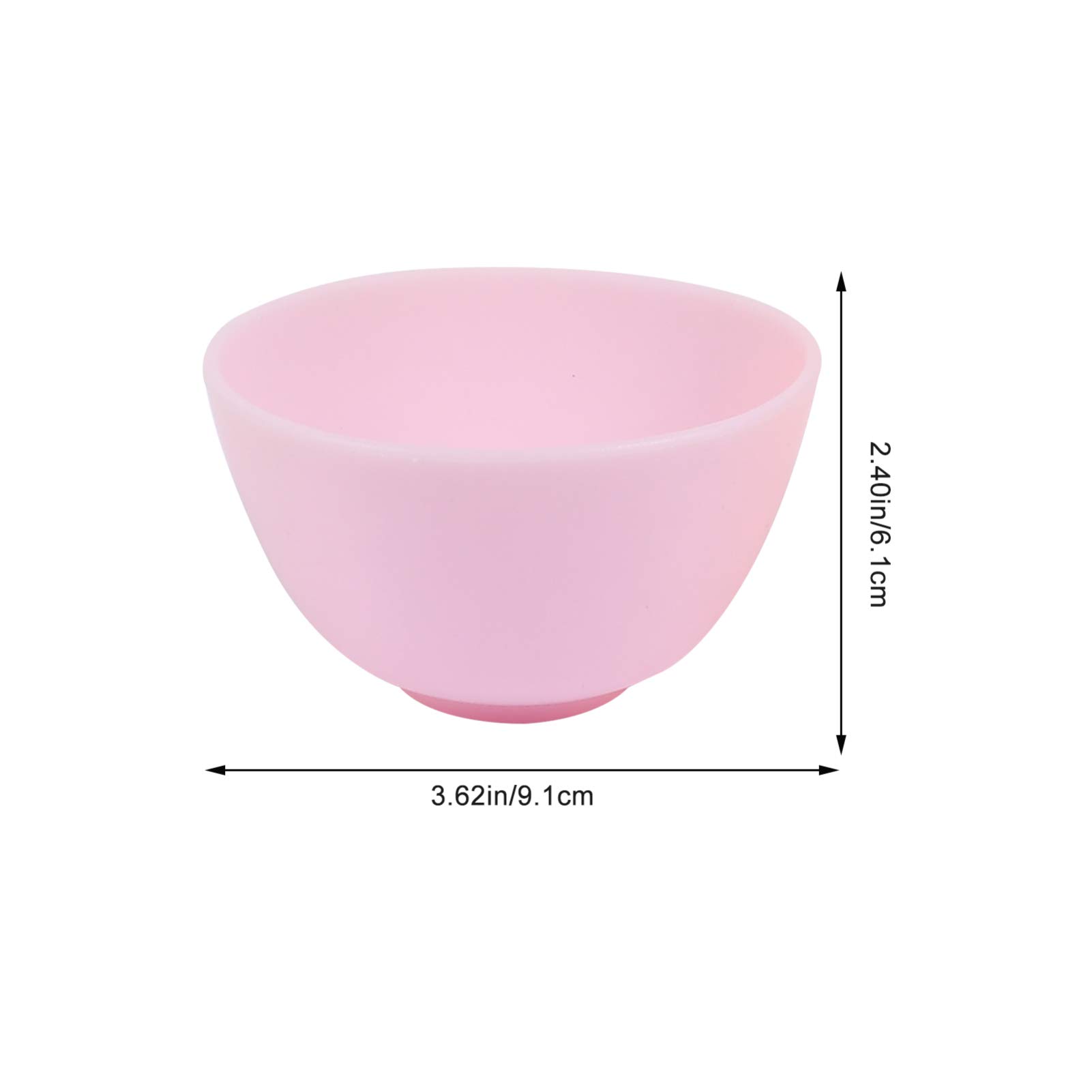 HEALLILY 5-Piece Silicone Mask Mixing Bowl Set for DIY Facial Masks - Reusable Beauty Tool for Skincare, Spa, and Home Use - Perfect for Mixing Clay, Charcoal, and Sheet Masks
