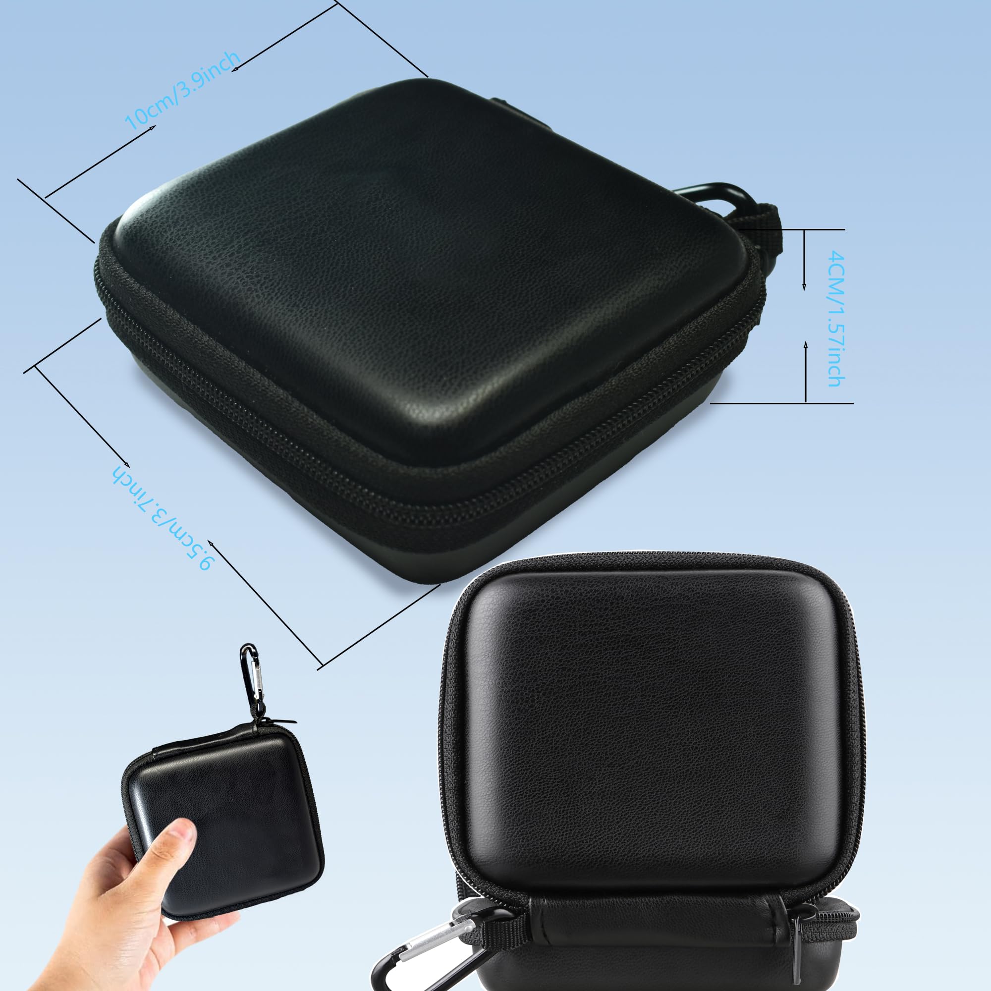 Mini Mic Case for Wireless Lavalier Microphones - Compact Protective Storage Pouch for Tiny Clip-on Mics (Case Only) | Perfect for Travel, Podcasting & Video Recording