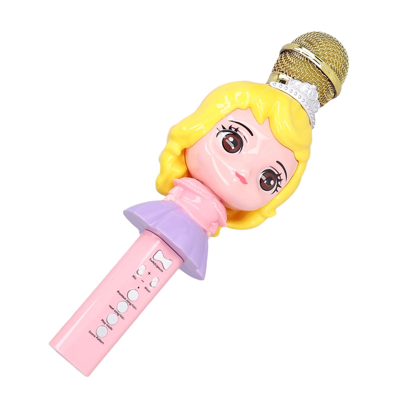 01 02 015 Kids Microphone Toy - Cute & Durable Singing Microphone for Girls with Bright Colors - Perfect for Holiday Parties, Birthday Gifts & Karaoke Fun