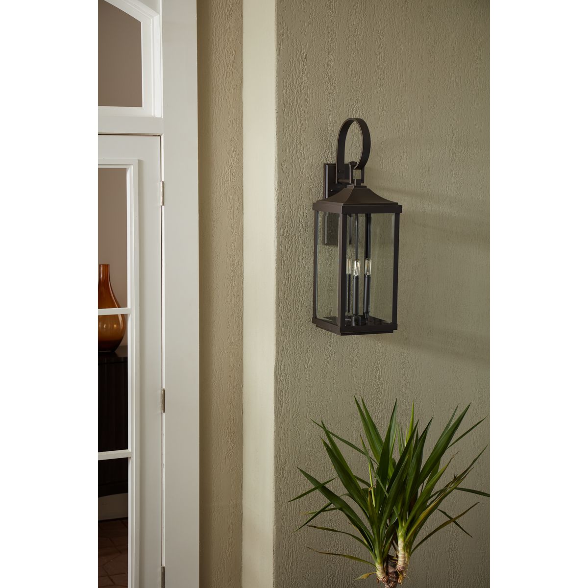 Gibbes Street Collection Three Light Large Wall Lantern - Outdoor/Indoor Rustic Farmhouse Lighting for Porch, Patio & Entryway