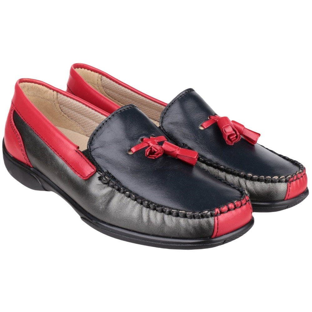 Cotswold Women's Biddlestone Loafers - Comfortable Slip-On Shoes for Work, Travel & Casual Wear | Classic Penny Loafers with Cushioned Insoles