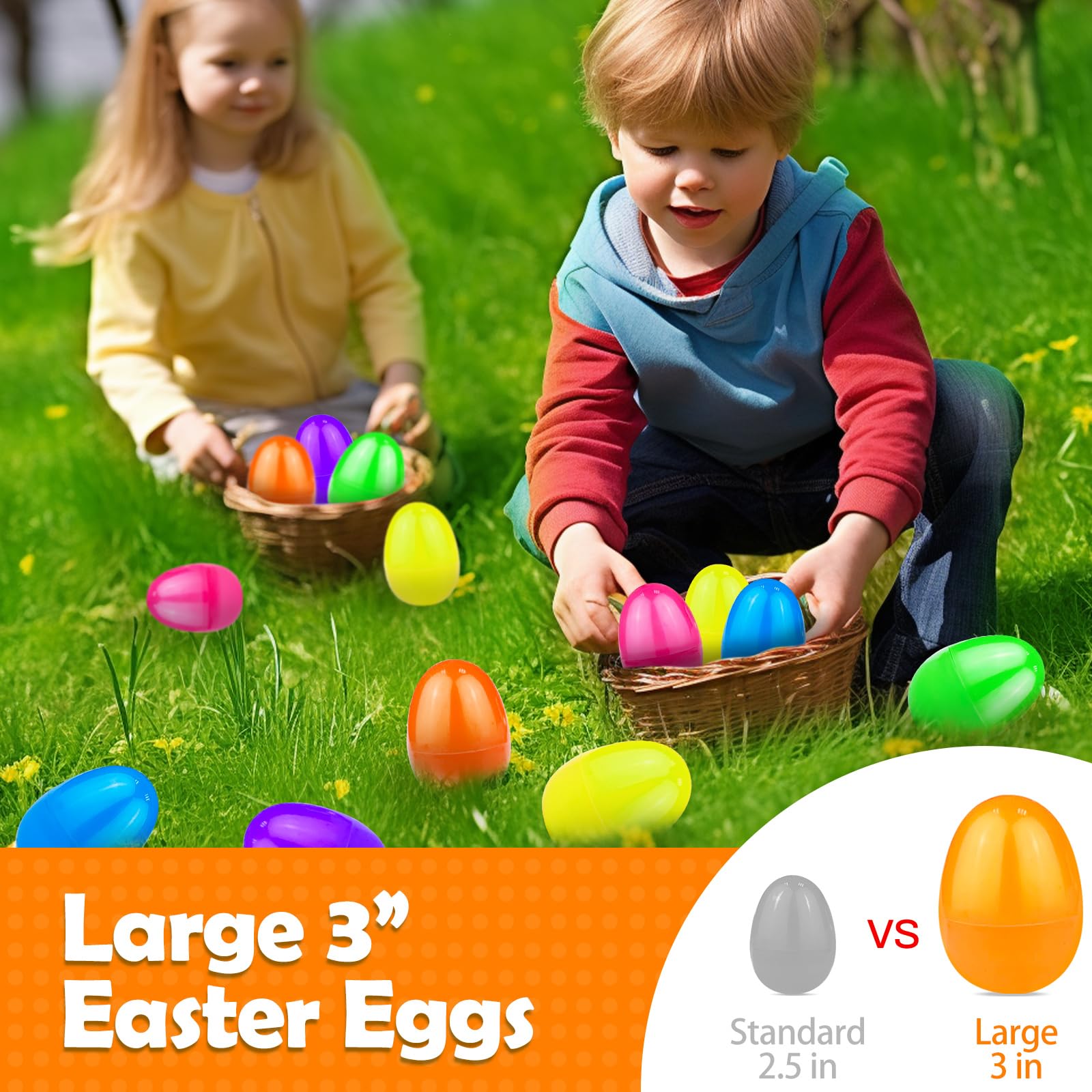 8 Pack Easter Eggs with Pull Back Dinosaur Cars - Fun Dinosaur Toys Inside for Kids & Toddlers - Perfect for Easter Basket Stuffers, Classroom Prizes, Easter Egg Hunts & Birthday Party Favors