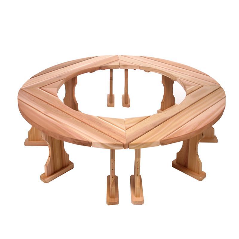 All Things Cedar Backless Accent Bench - Rustic Wooden Entryway, Bedroom, or Garden Seating Furniture for Home Decor