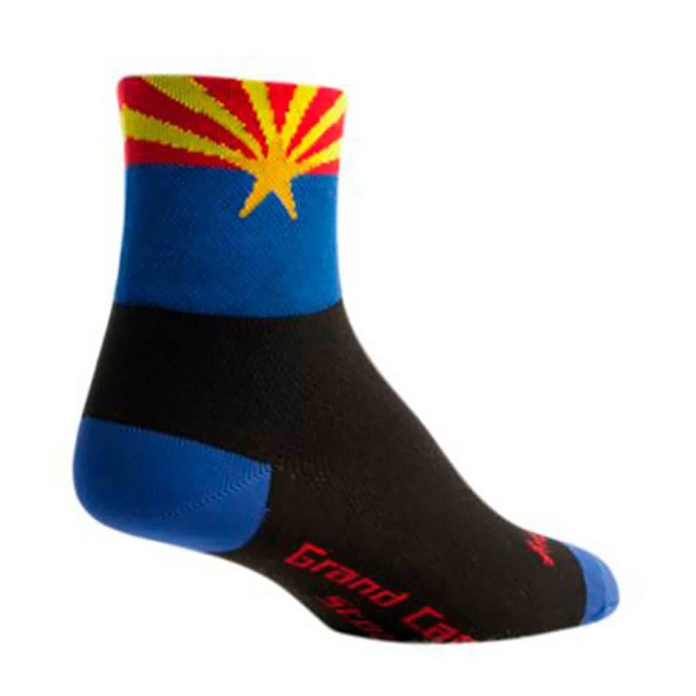 Arizona Flag Socks for Men & Women - Classic Comfortable Cotton Crew Socks, Large/X-Large Size - Perfect for Hiking, Travel & Patriotic Outfits