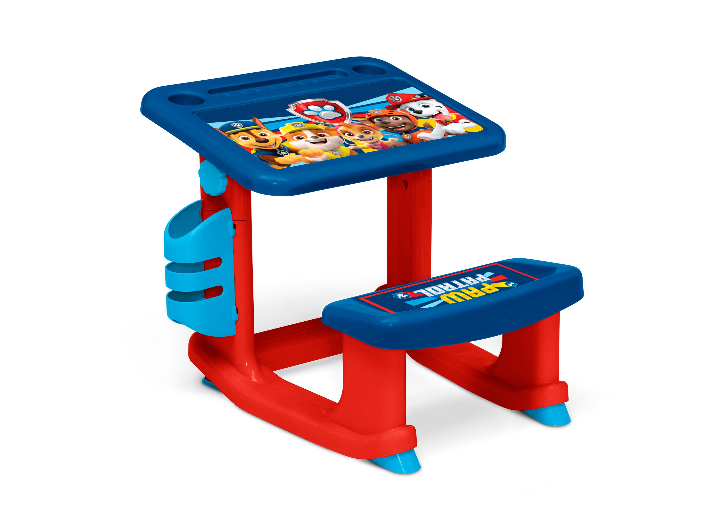 PAW Patrol Kids Drawing Desk with Stool - Portable Art & Activity Table for Toddlers & Preschoolers - Perfect for Playroom, Classroom & Home Learning Activities