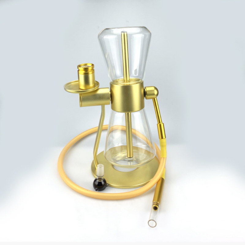 360° Rotating Gravity Bong - Sandglass Design Glass Water Pipe for Smooth Hookah Experience | Perfect for Home Parties, Relaxation & Social Gatherings