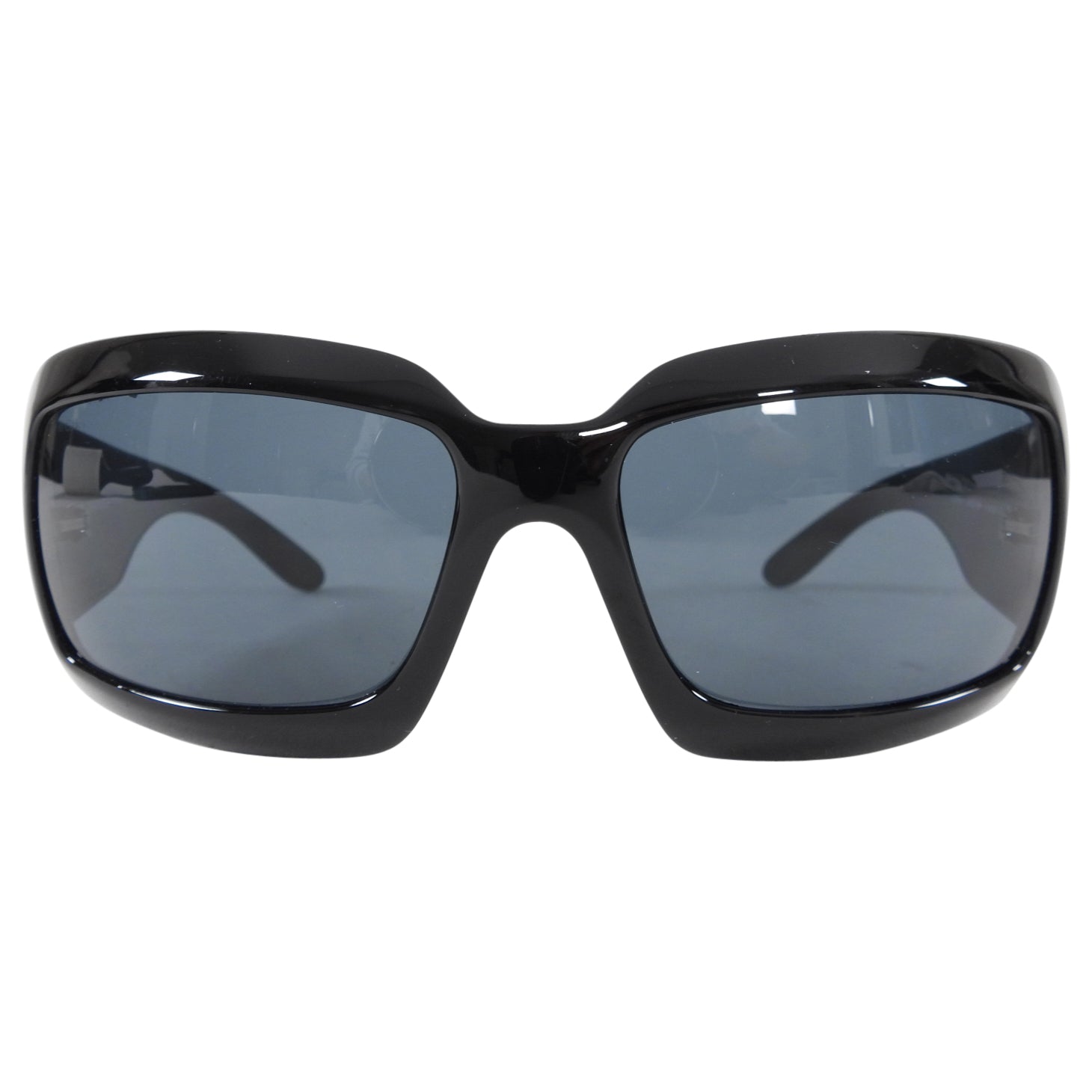 Chanel Black Mother of Pearl Logo Rectangular Sunglasses for Women - Luxury Designer Shades for Beach, Driving & Fashion Outfits