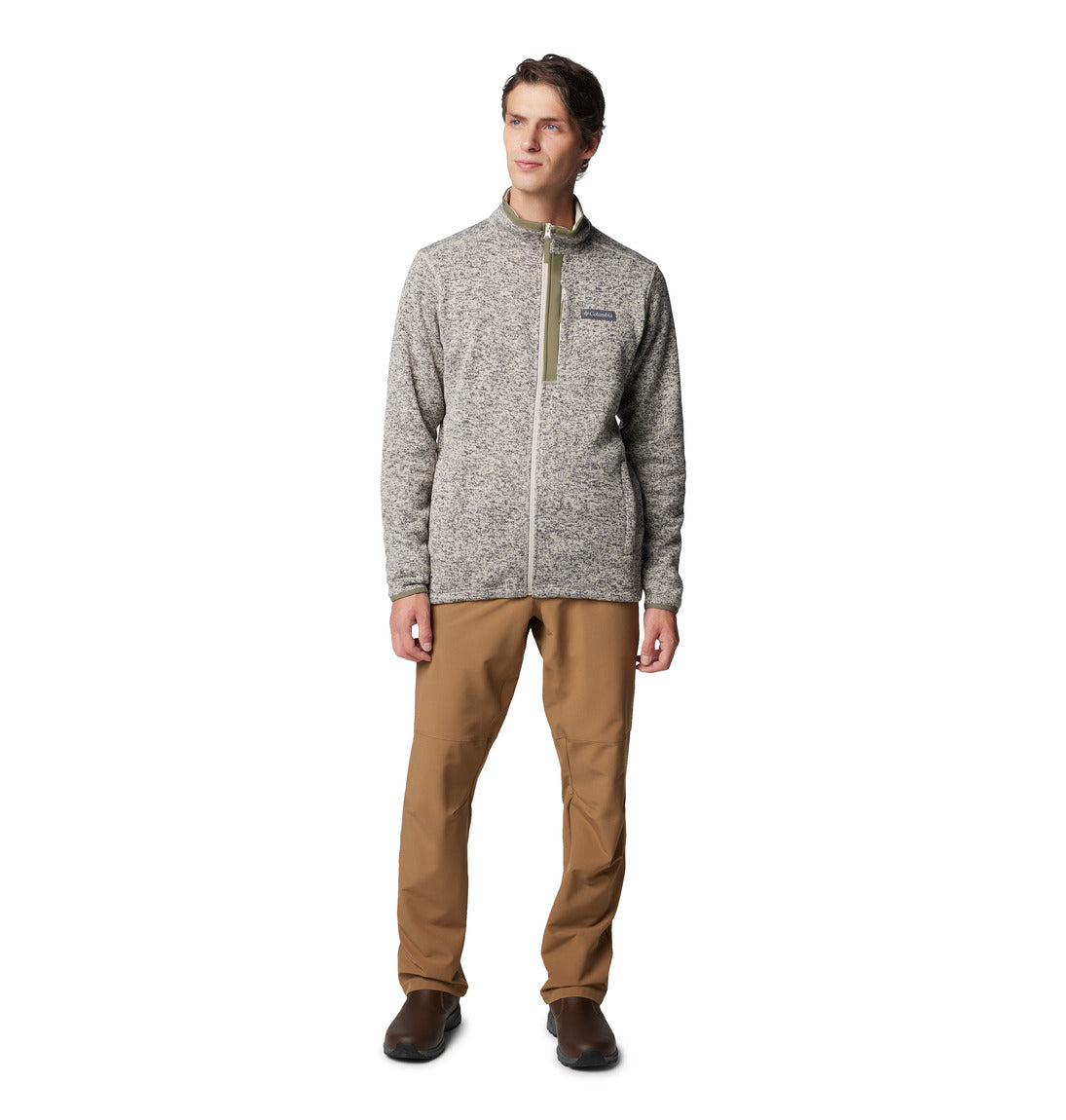 Columbia Men's Sweater Weather™ Full Zip Jacket - Lightweight Fleece Pullover for Outdoor Hiking & Casual Wear