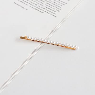 3-Piece Iskrra Metal Pearl Hair Clips for Women and Girls - Elegant Gold Hairpins for Wedding, Party & Everyday Styling