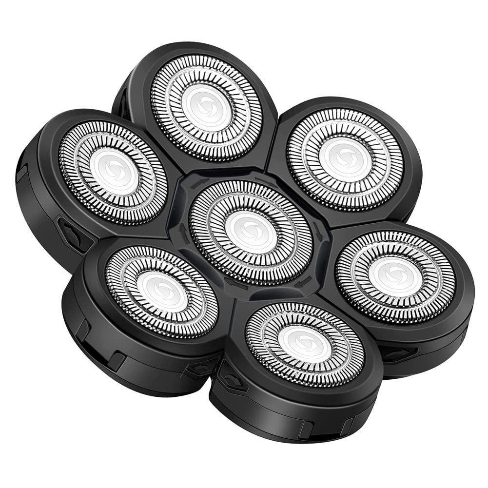 7D Electric Replacement Head for Bald Trimmers - Precision Blade for Smooth Shaving | Perfect for Home Grooming & Barber Shops